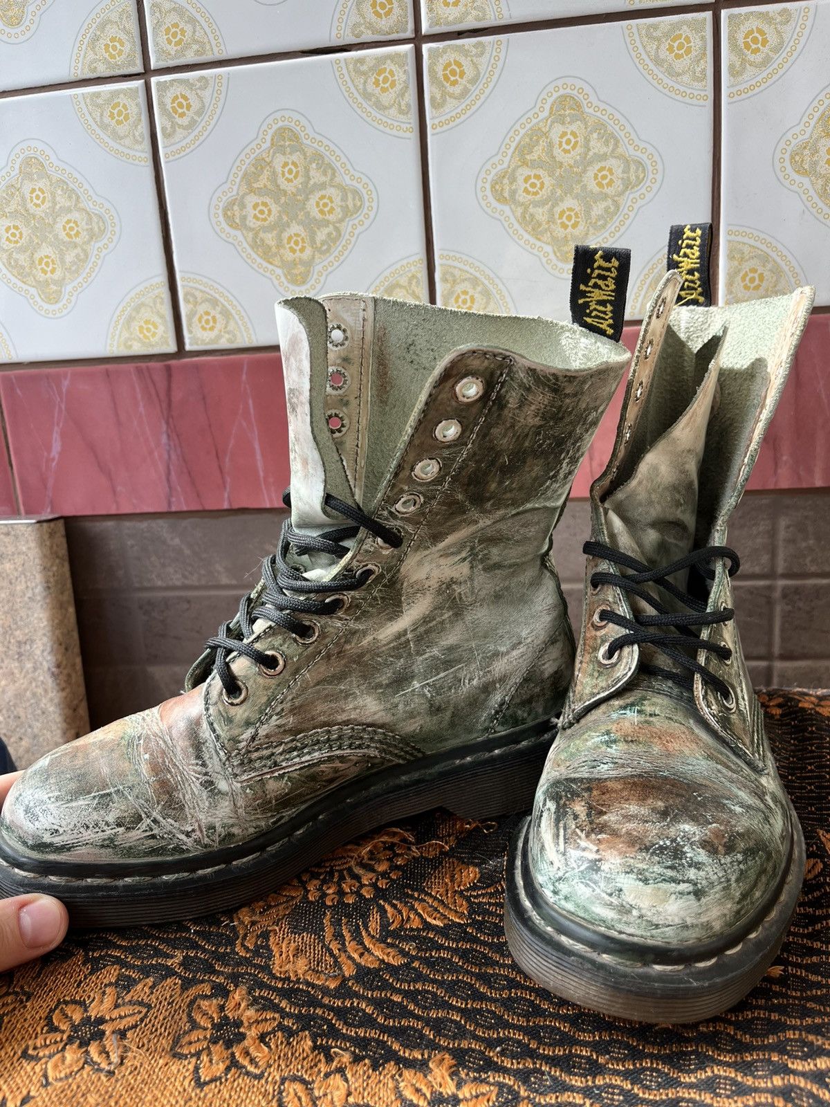 Dr. Martens Vintage D.r Martens 8 holes Marble effect Size US 8 / IT 38 - 3 Thumbnail