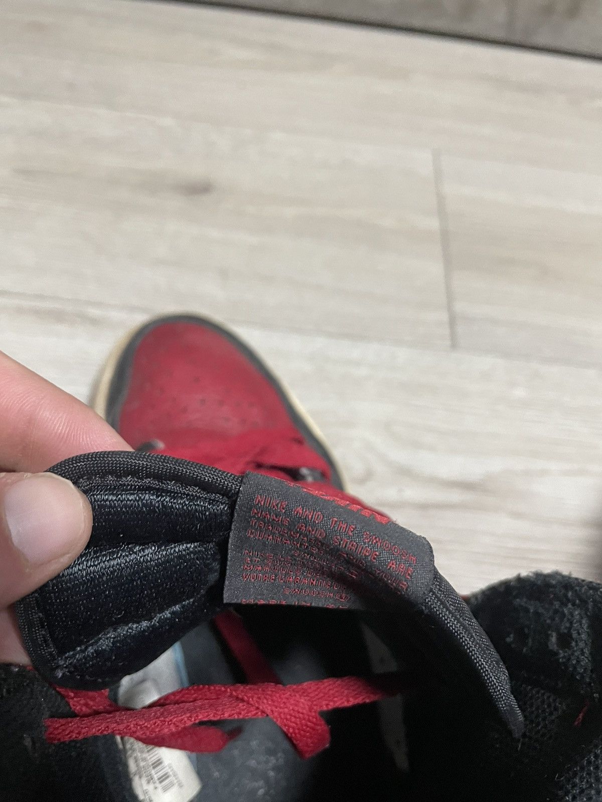 Jordan Brand × Nike Nike Air Jordan 1 Retro OG High “Bred Toe” Size US 9 / EU 42 - 14 Thumbnail