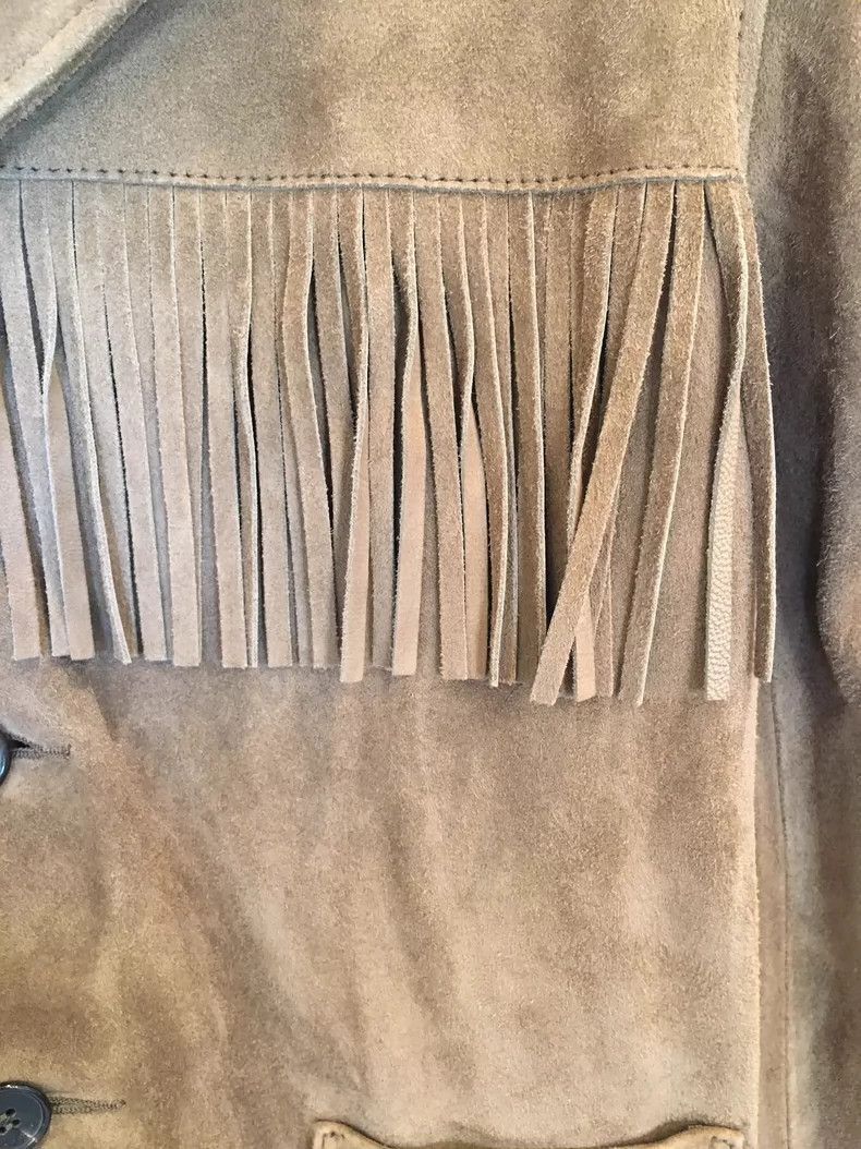 Saint Laurent Paris Saint Laurent Paris Tassel suede jacket-2506 Size US XS / EU 42 / 0 - 7 Thumbnail