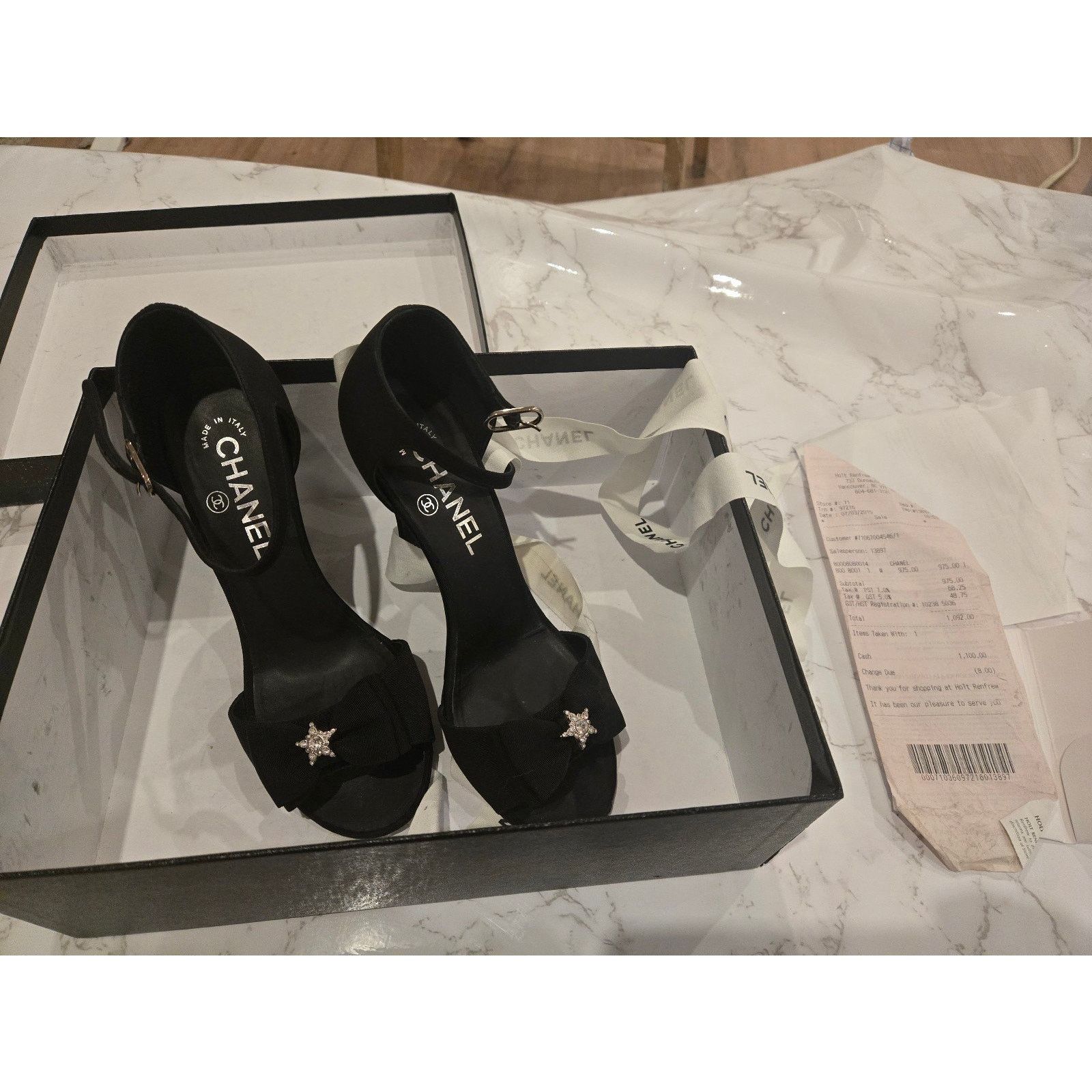 Chanel Authentic CHANEL open toe sandal shoes size 36.5 Size US 6.5 / IT 36.5 - 2 Thumbnail