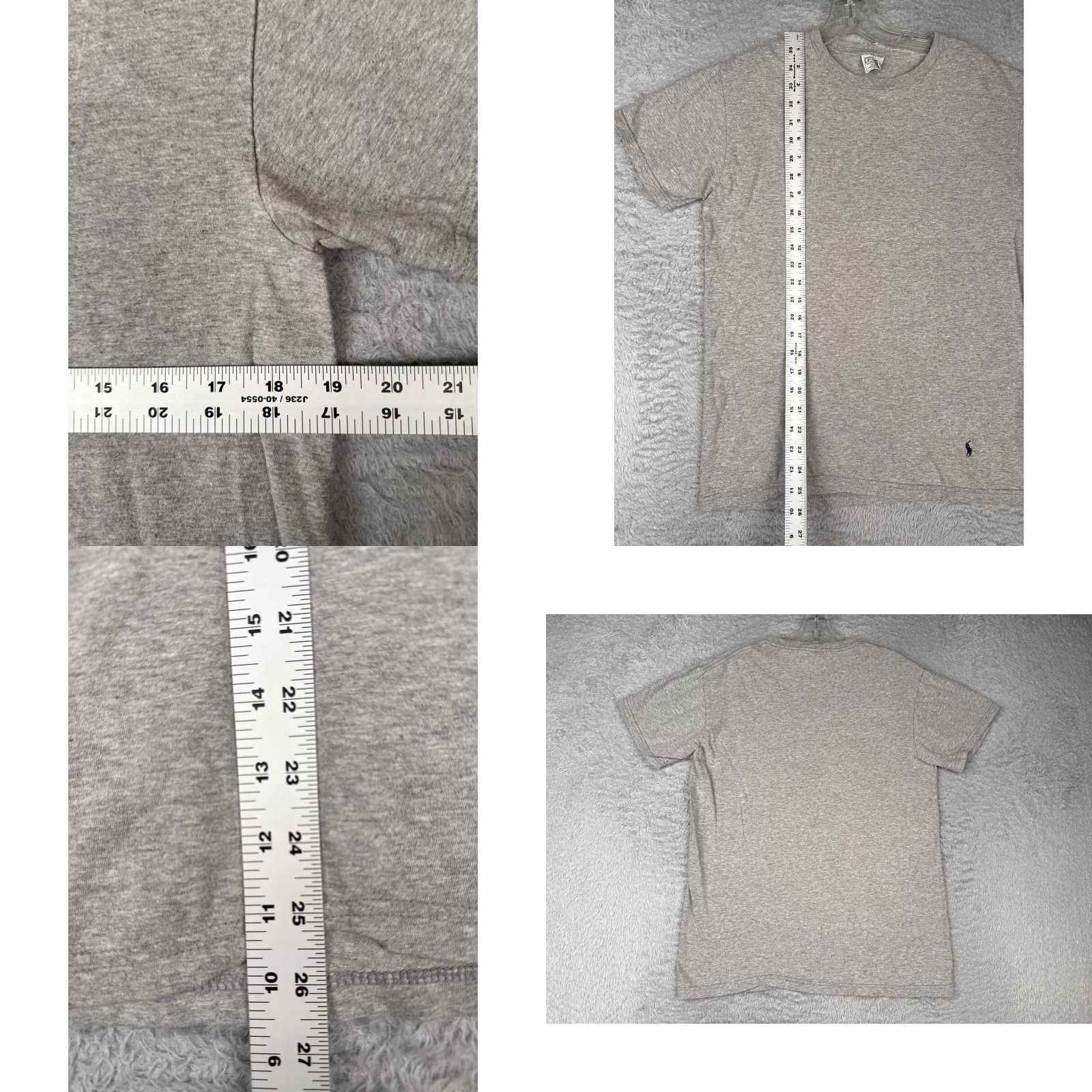 Polo Ralph Lauren Polo Ralph Lauren Men Shirt medium gray 100% Cotton Short Sleeve Crew Neck T-Shirt Slim Fit Regular Size M Size US M / EU 48-50 / 2 - 8 Thumbnail