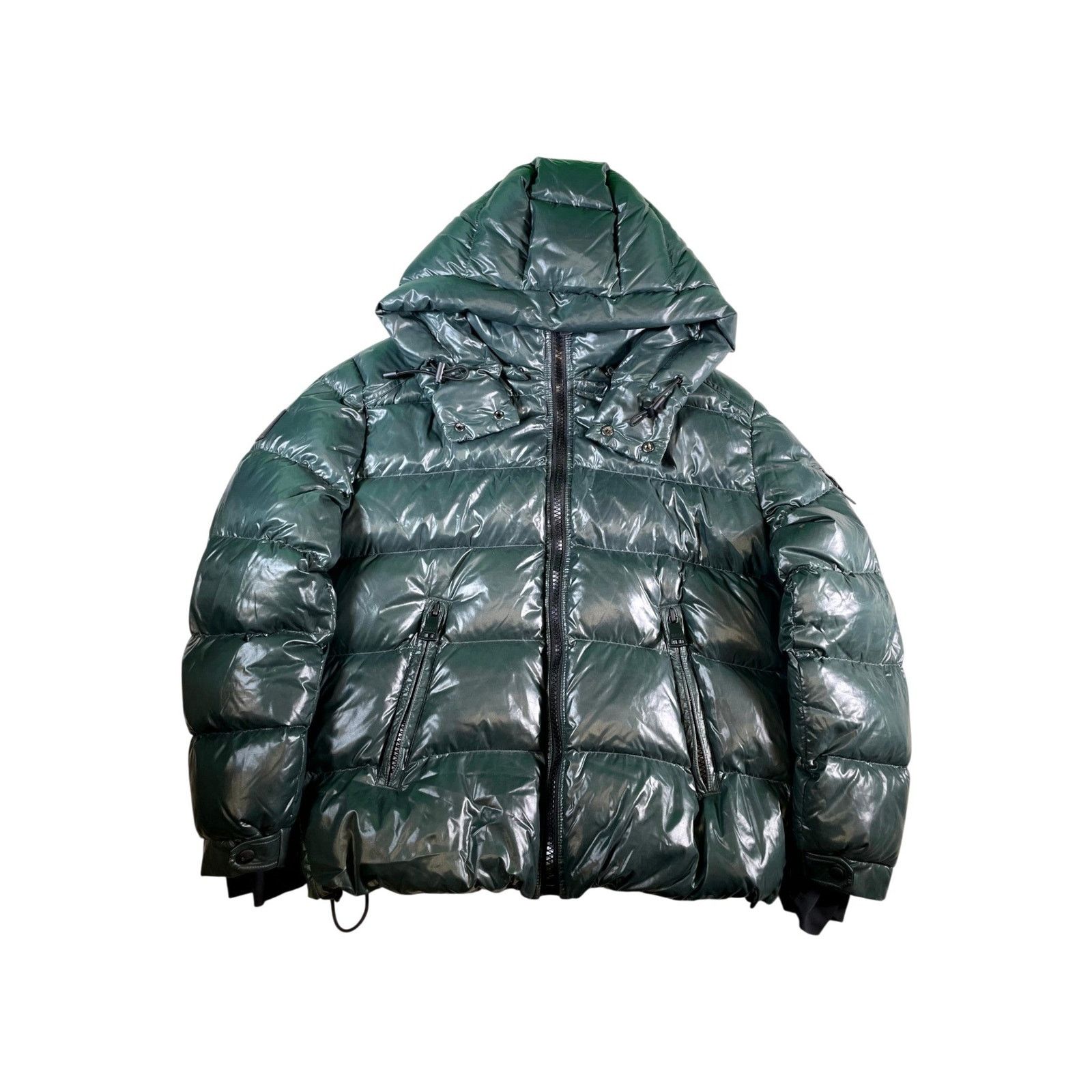 SAM. Sams (Women's) Dark Green Puffer Coat Size L / US 10 / IT 46 - 1 Thumbnail