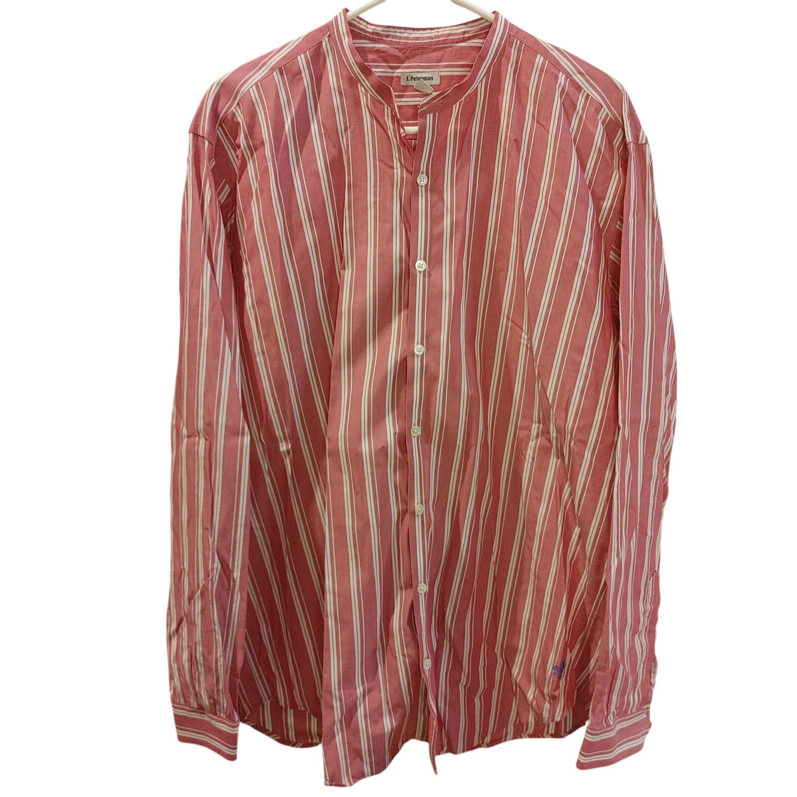 J. Peterman J Peterman Men's L Pink/White Button Down Casual Top Size US L / EU 52-54 / 3 - 1 Thumbnail