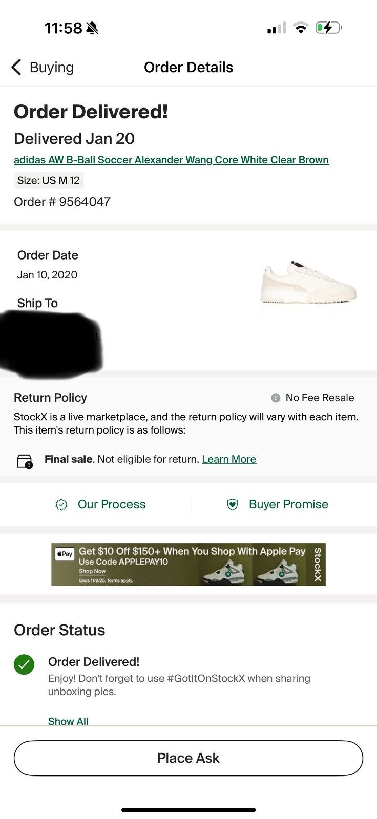Adidas × Alexander Wang adidas AW B-Ball Soccer Alex Wang White/Clear/Brown Size US 12 / EU 45 - 8 Thumbnail