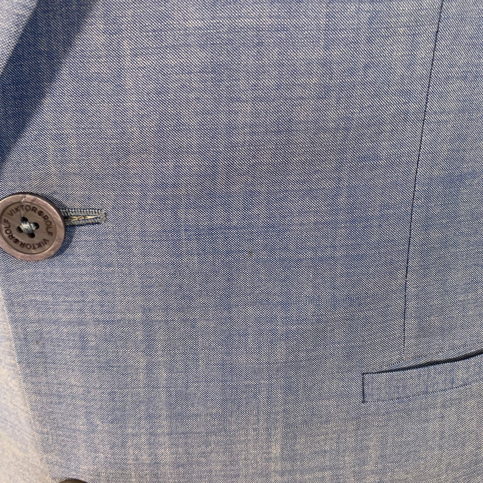 Viktor & Rolf VIKTOR & ROLF Size 42 Blue Virgin Wool Peak Lapel Sport Coat Size 42R - 8 Thumbnail