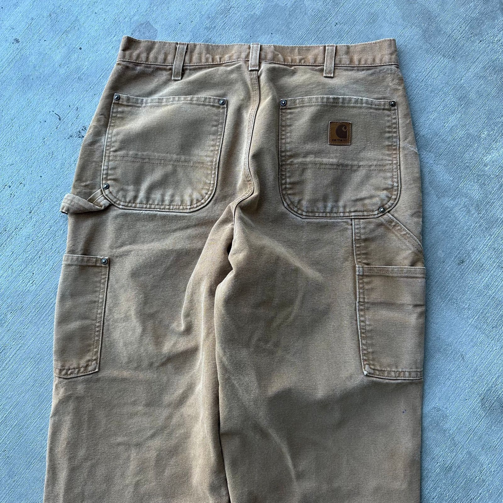 Carhartt × Vintage Carhartt brown double knee work wear carpenter pants Size US 32 / EU 48 - 6 Thumbnail