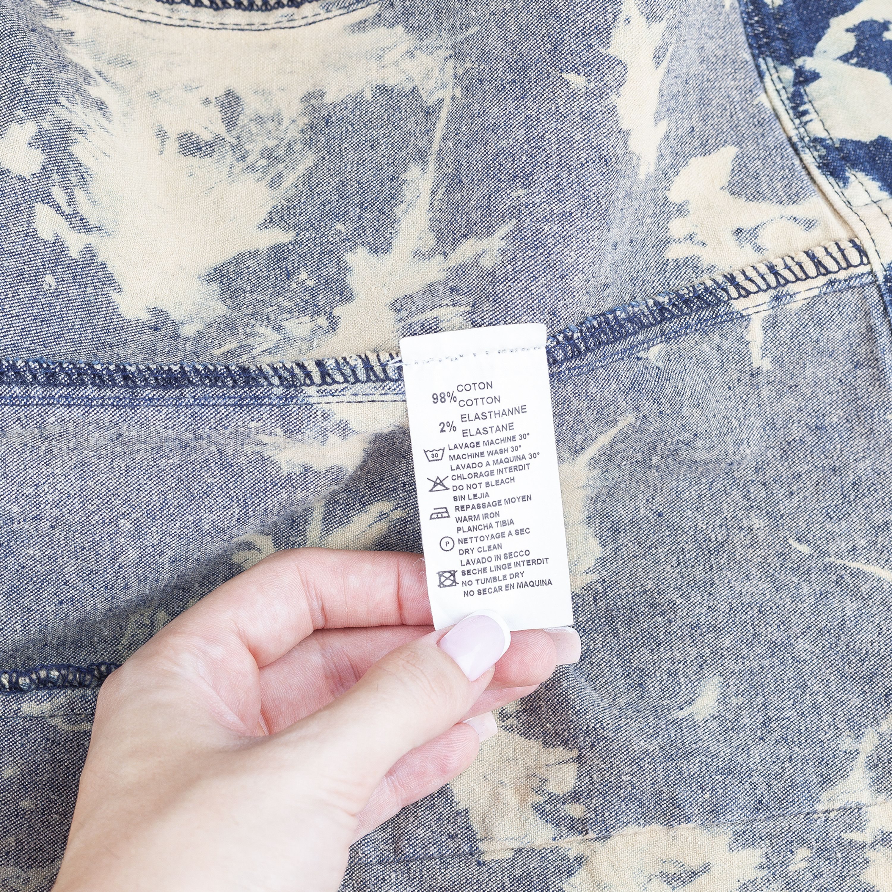 plein sud Plein Sud Bleached Acid Vintage Denim Jacket (M) Size M / US 6-8 / IT 42-44 - 6 Thumbnail