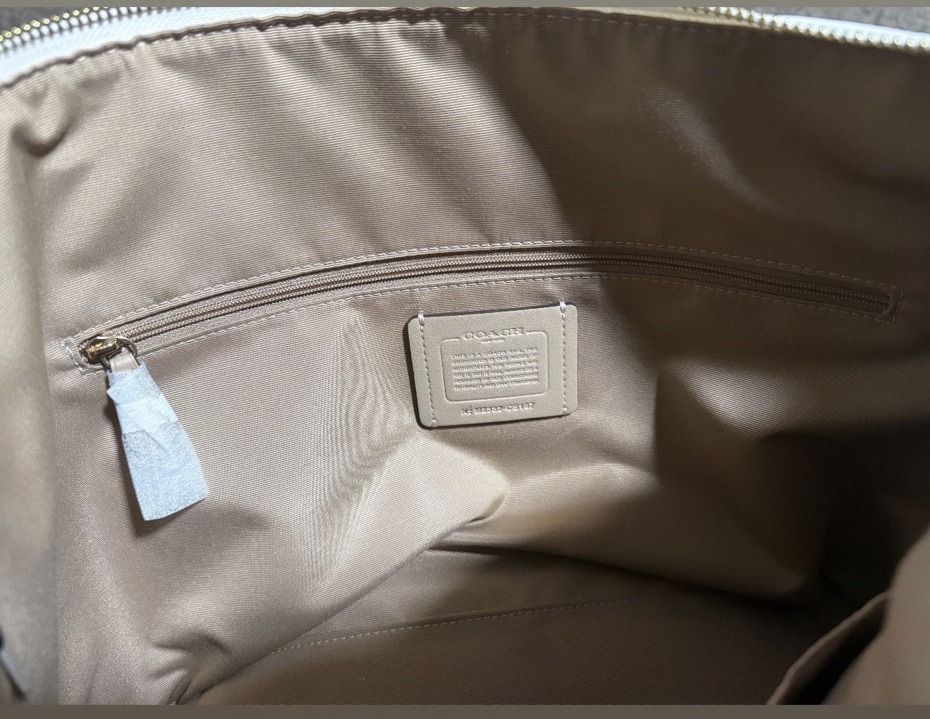 White coach tote bag