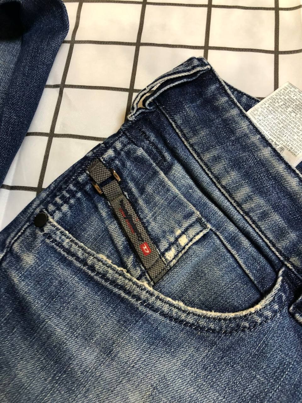 Diesel Diesel D-Bazer Tapered Blue Stretch Jeans Mens Size US 31 - 13 Thumbnail