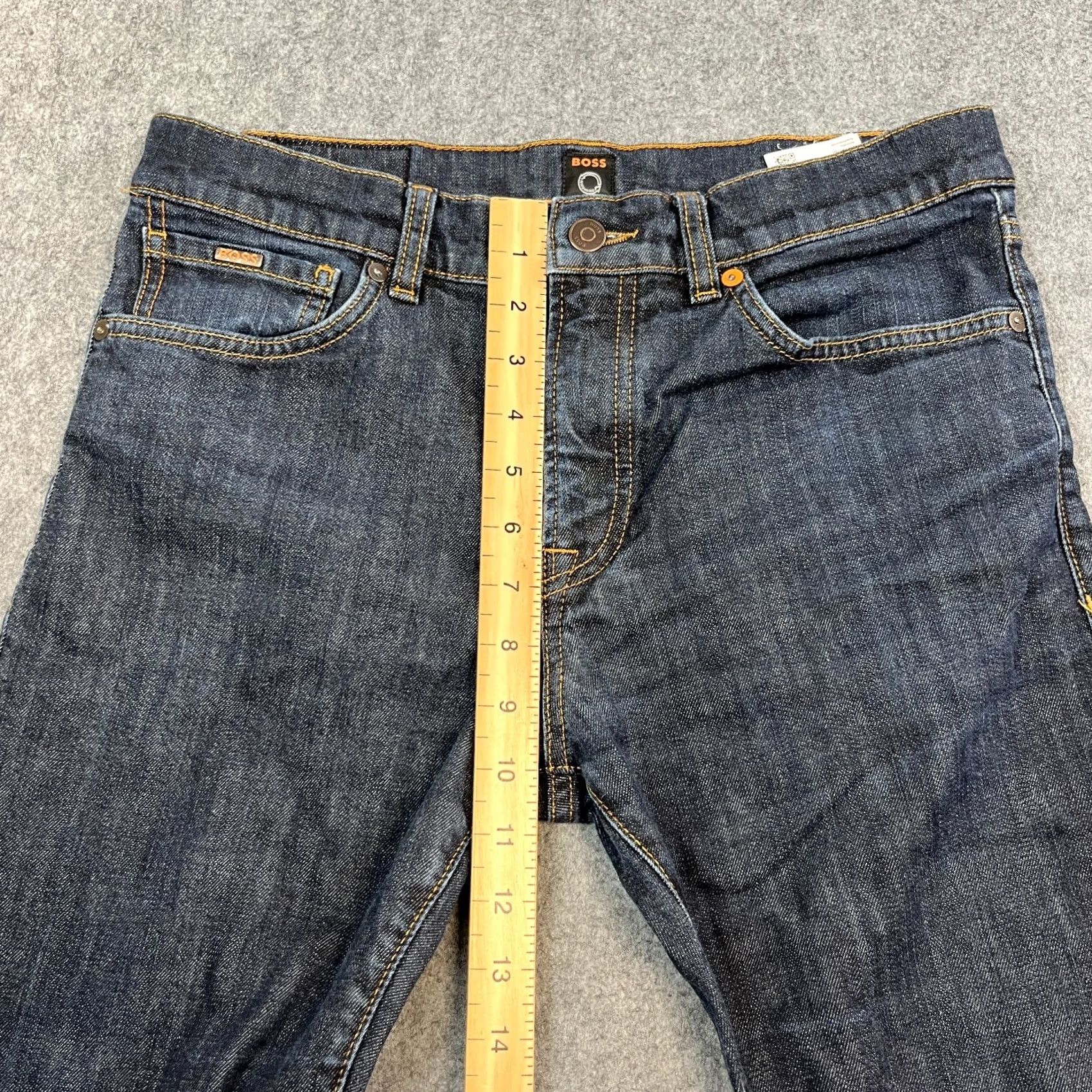 Hugo Boss HUGO BOSS Jeans Tapered Fit 32 32 Dark Blue Stretch Maine Denim 5-Pocket Mens Slim Adult Regular 32 in Blue Size US 32 / EU 48 - 5 Thumbnail