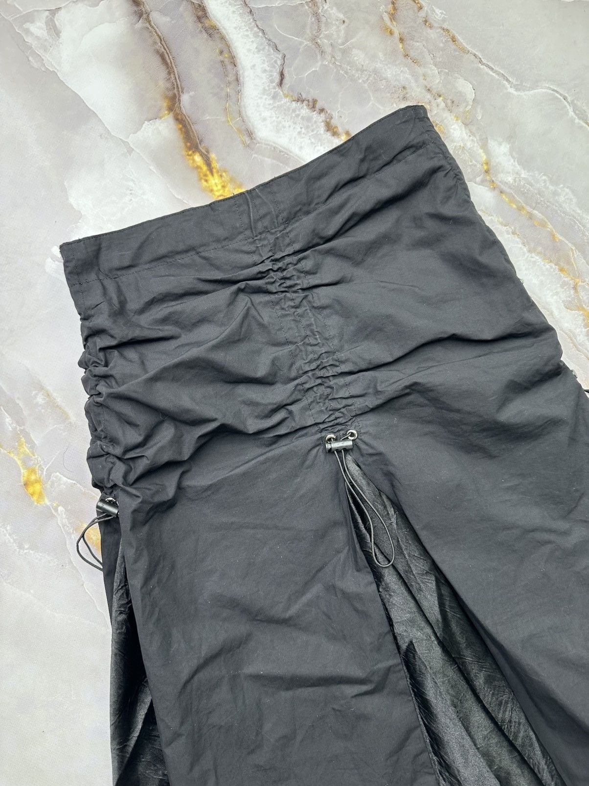 Japanese Brand Vintage Flared Skirt With Drawstrings Size 25" / US 0 / IT 36 - 7 Thumbnail