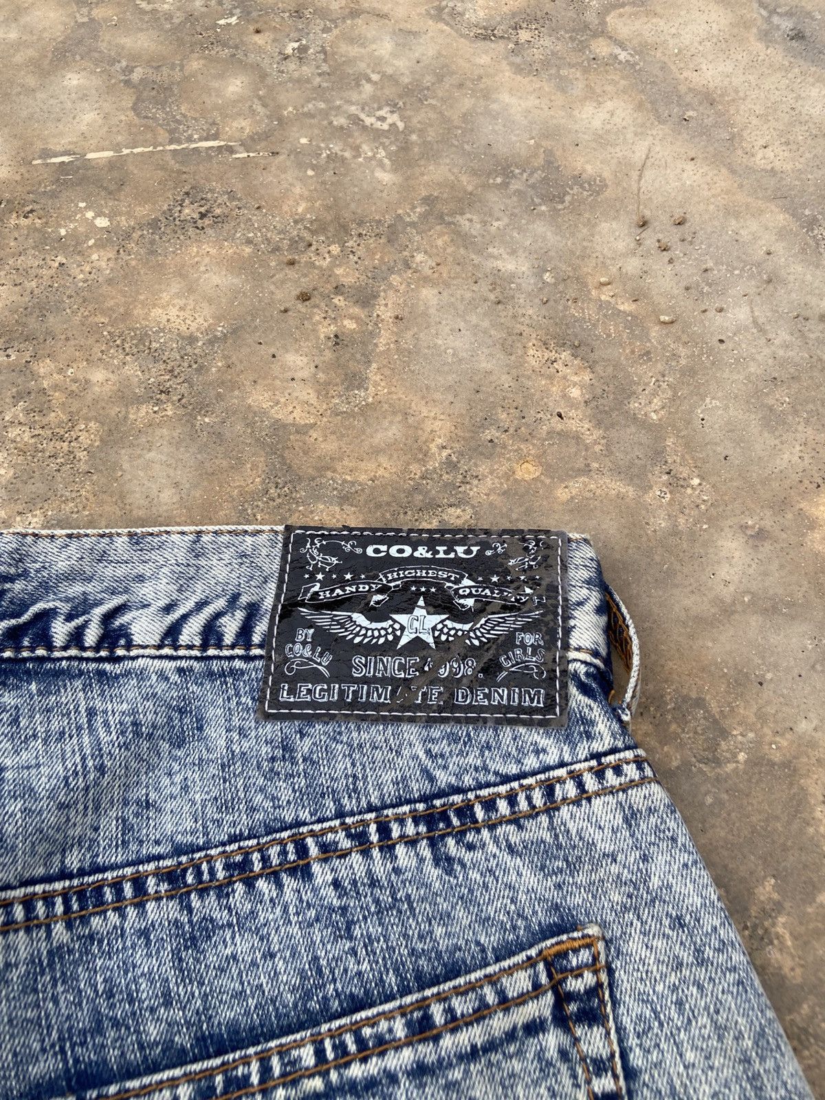 Japanese Brand Co and Lu Acid Wash Low Rise Pant Size US 28 / EU 44 - 6 Thumbnail