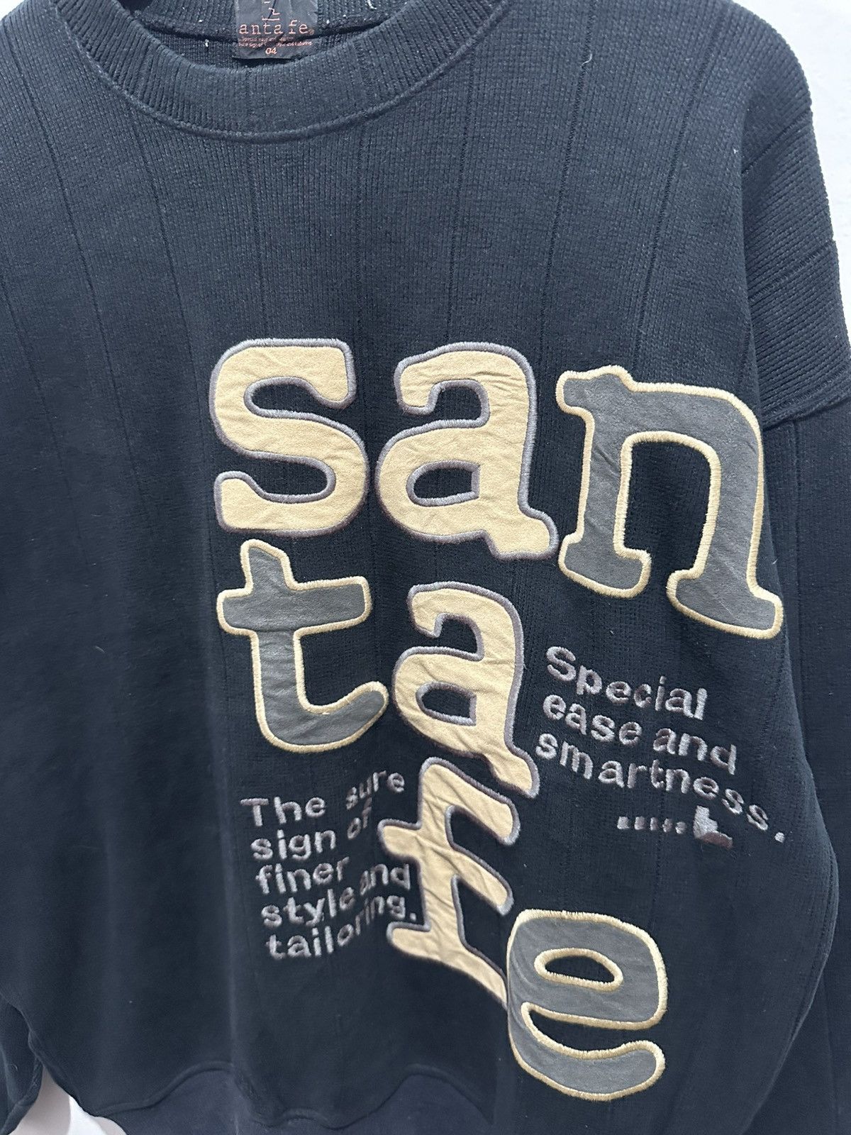 Japanese Brand Vintage Santa Fe Knitwear Embroidery Logo Size US L / EU 52-54 / 3 - 2 Thumbnail