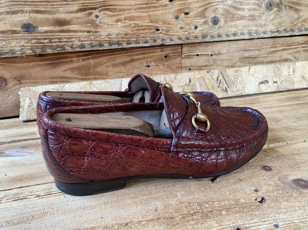 Gucci Gucci horsebit 1953 exotic crocodile leather loafers sz 7 Size US 8 / EU 41 - 10 Thumbnail