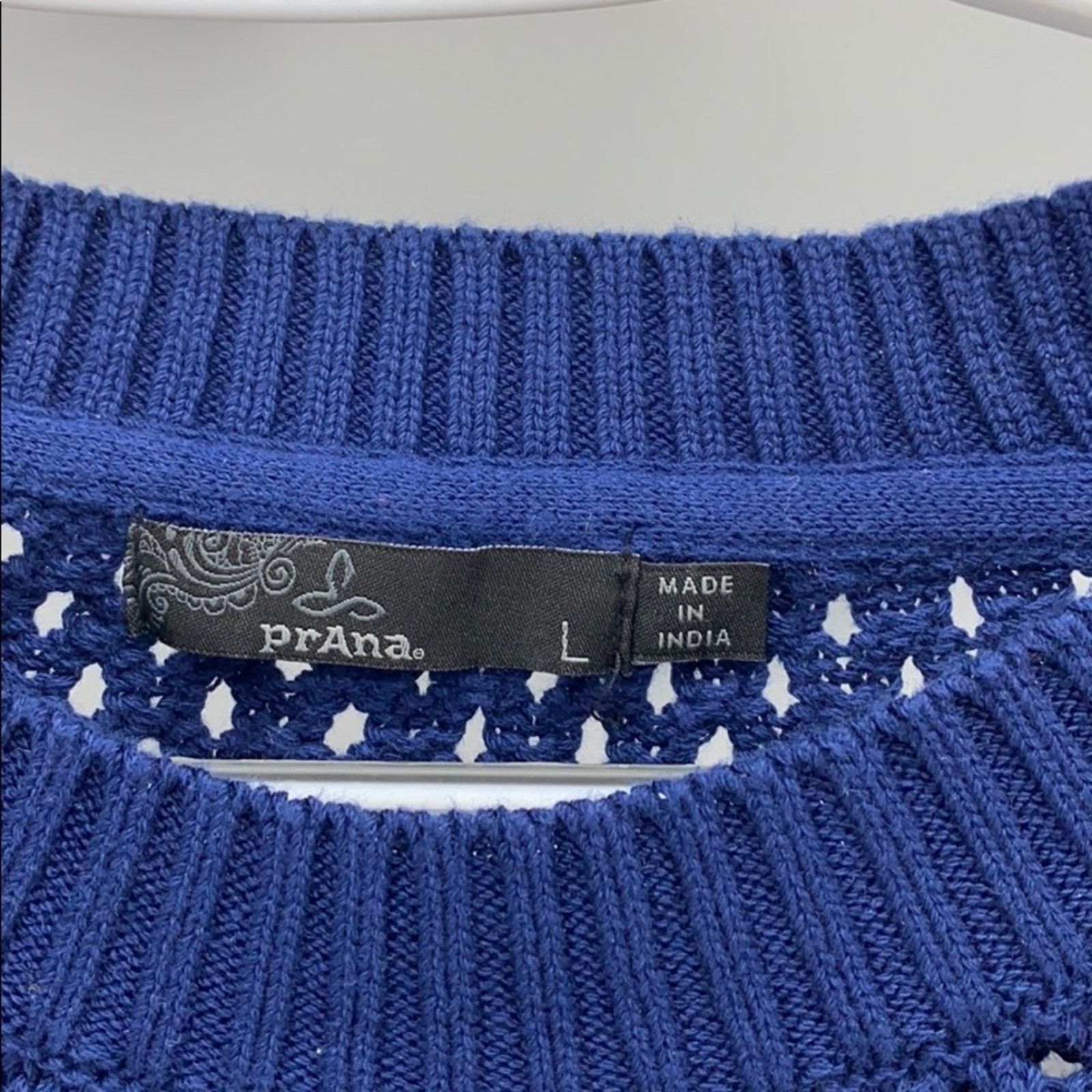 Prana Prana kikamo sweater blue open knit transitional size M Size M / US 6-8 / IT 42-44 - 5 Thumbnail