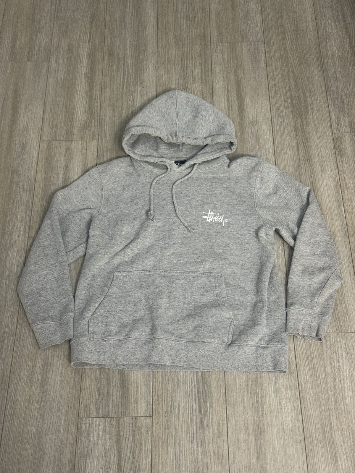 Stussy Vintage Stussy Basic Logo Hoodie 2010 Heather Grey Size S Size US S / EU 44-46 / 1 - 1 Thumbnail