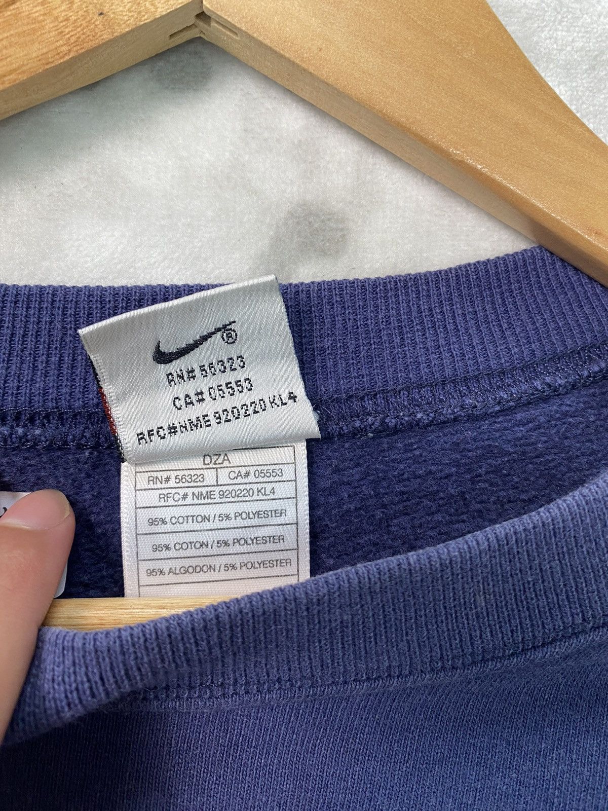 Nike VINTAGE FADED NIKE SMALL SWOOSH 80s BLUE Size US M / EU 48-50 / 2 - 8 Thumbnail