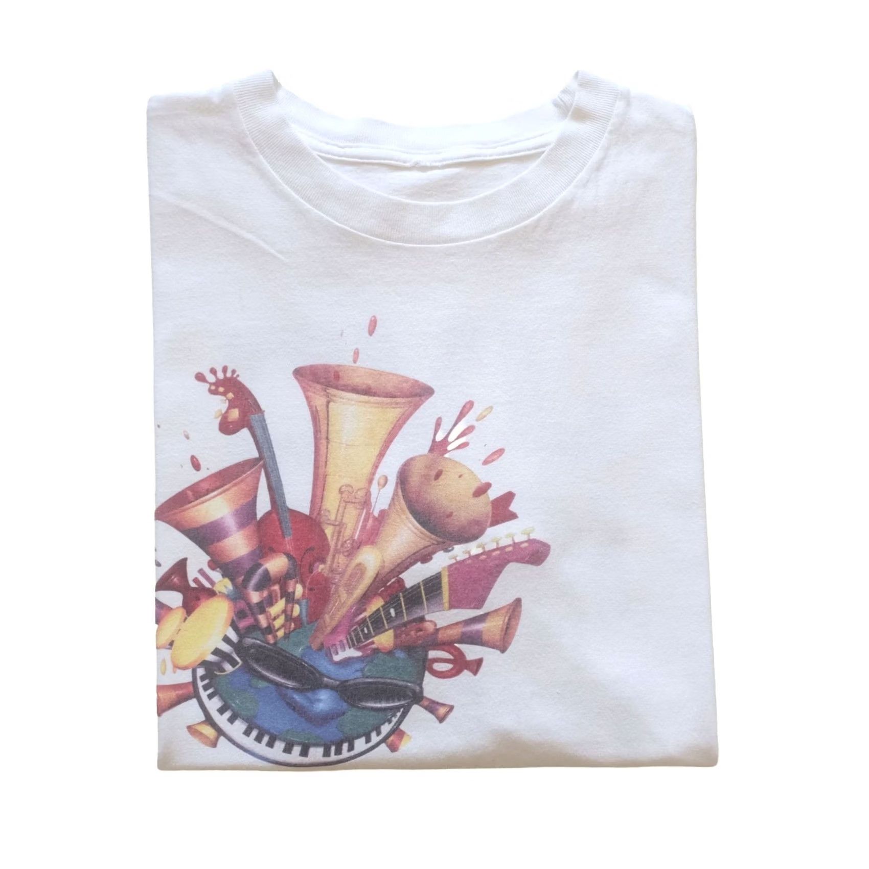 Etro VTG JVC JAZZ FESTIVAL 90s RETRO 1998 TOUR MUSIC GRAPHIC T SHIRT WHITE SZ XL MENs Size US XL / EU 56 / 4 - 2 Thumbnail