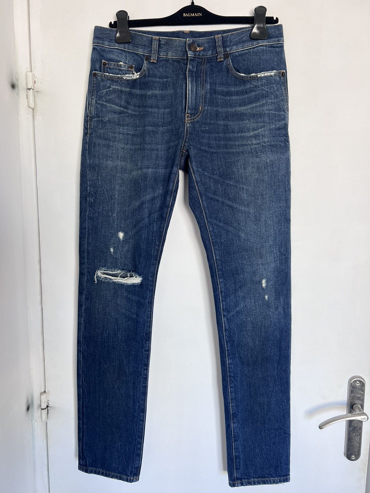 image of YVES Saint Laurent Jean Denim Saint Laurent Beach Blue, Men's (Size 30)