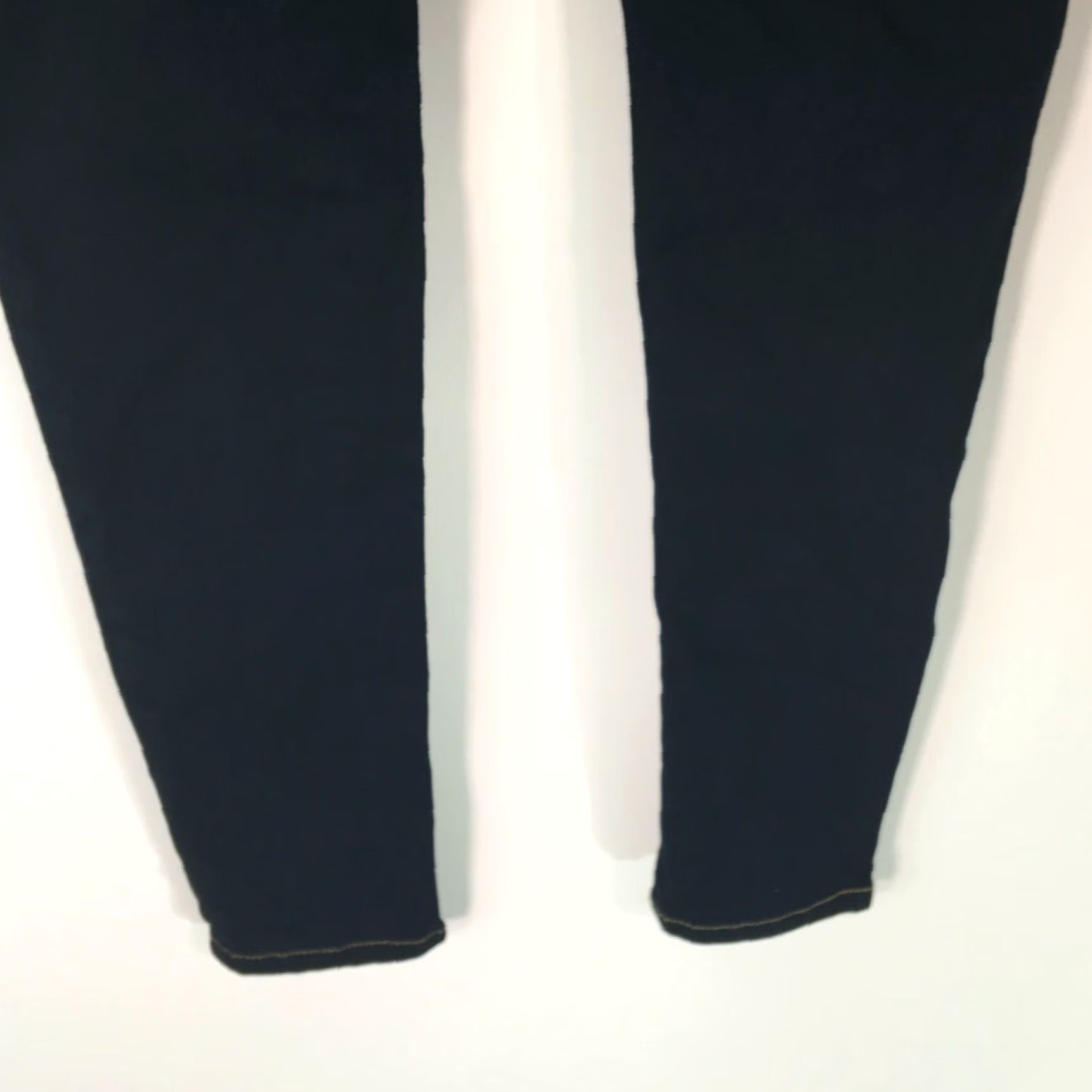 Vintage SP Black Label Womens Low Rise Flat Front Black Denim Skinny Jeans Size 25 Size 42" / US 20 - 4 Thumbnail