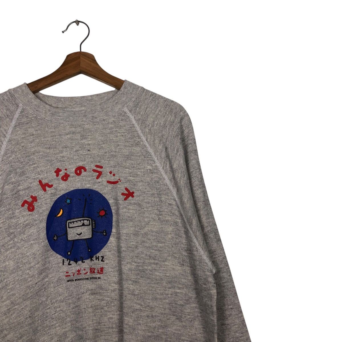 Vintage 📌Vintage Hanes Sweatshirt Made in Usa Cartoon Big Logo Size US XL / EU 56 / 4 - 7 Thumbnail