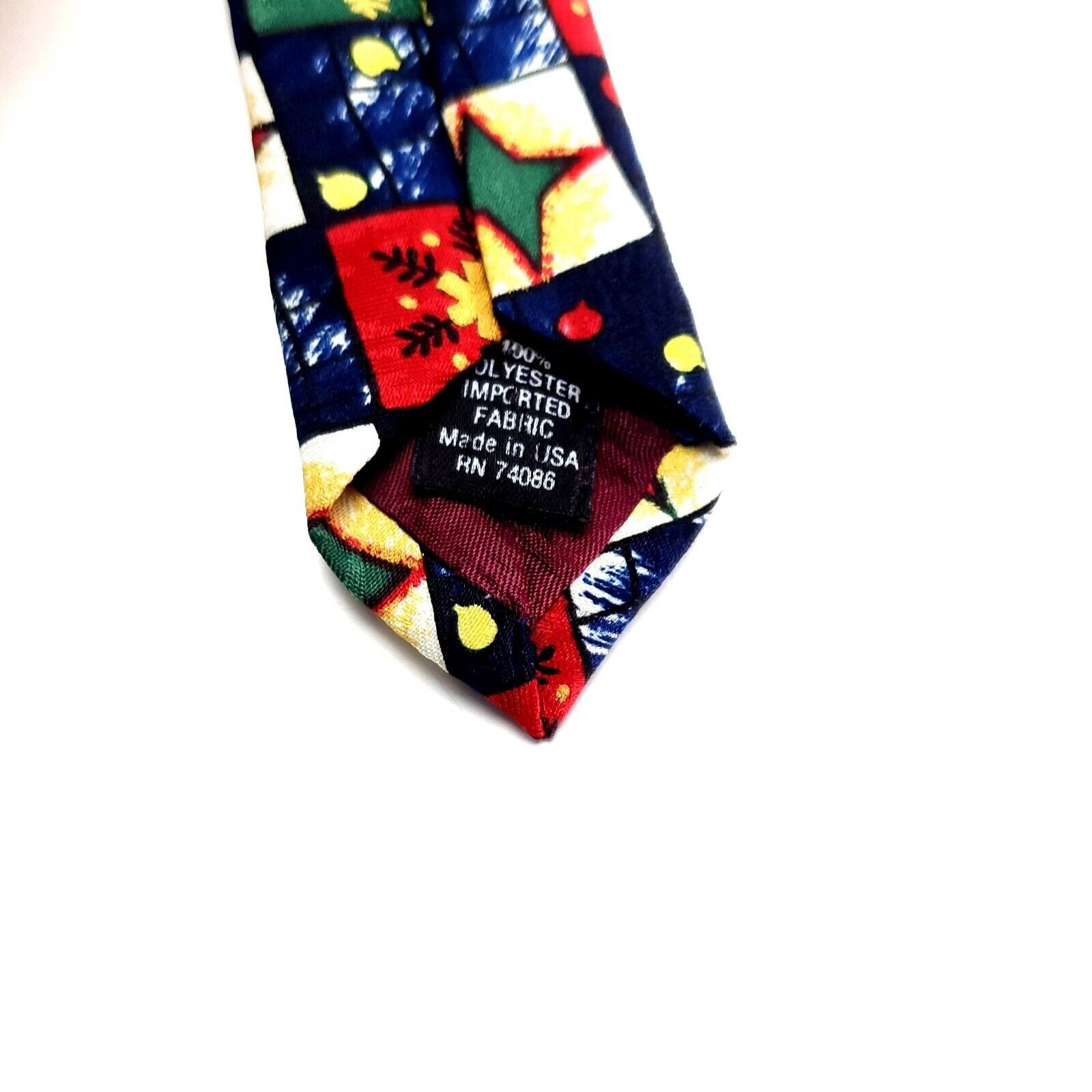 Mickey Unlimited Mickey Unlimited Polyester Tie Wide Blue Christmas Goofy Don Size ONE SIZE - 4 Thumbnail
