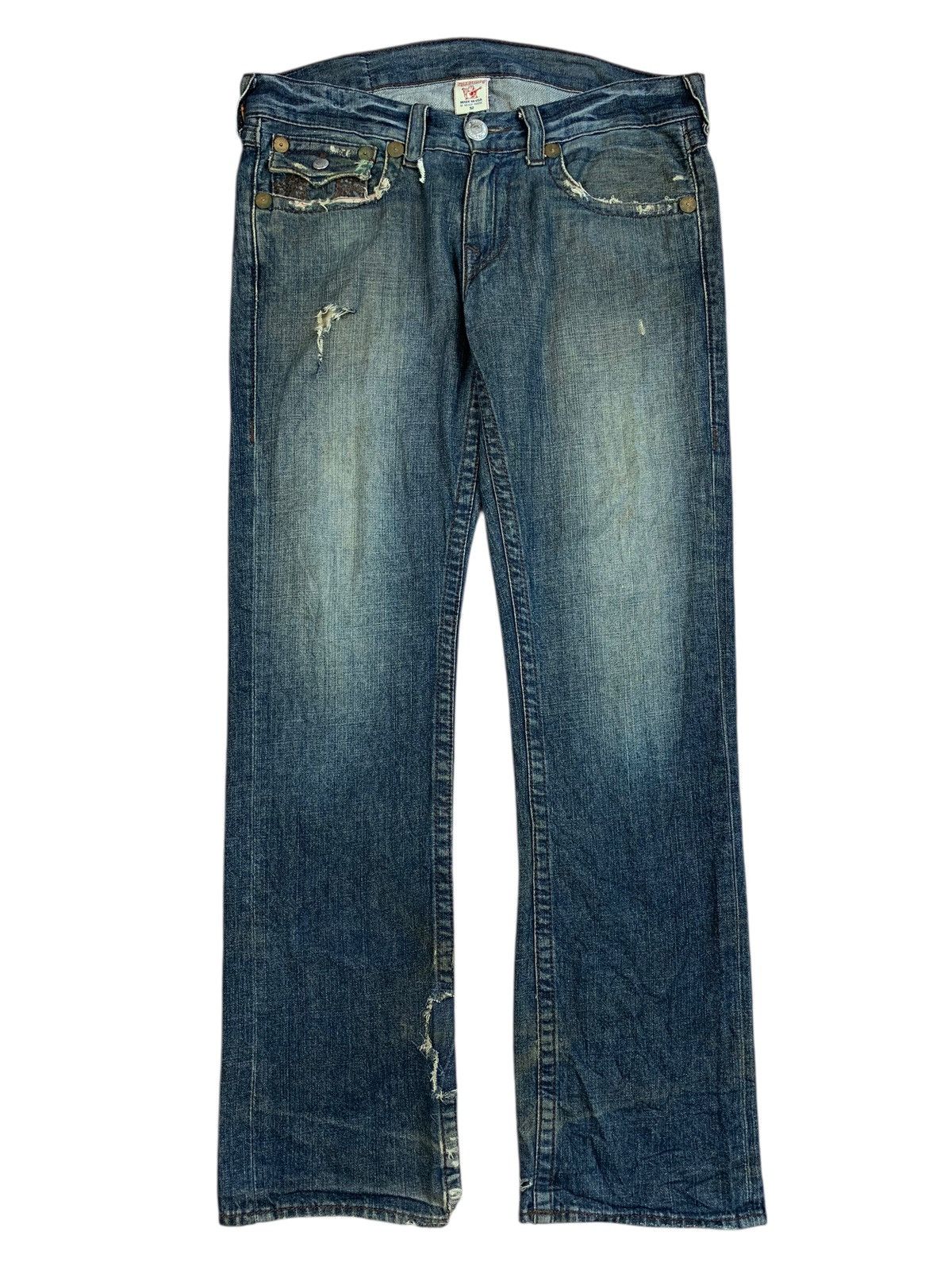 True Religion Y2K 2000’s True Religion Ricky Regular Fit Denim Size US 36 / EU 52 - 11 Thumbnail