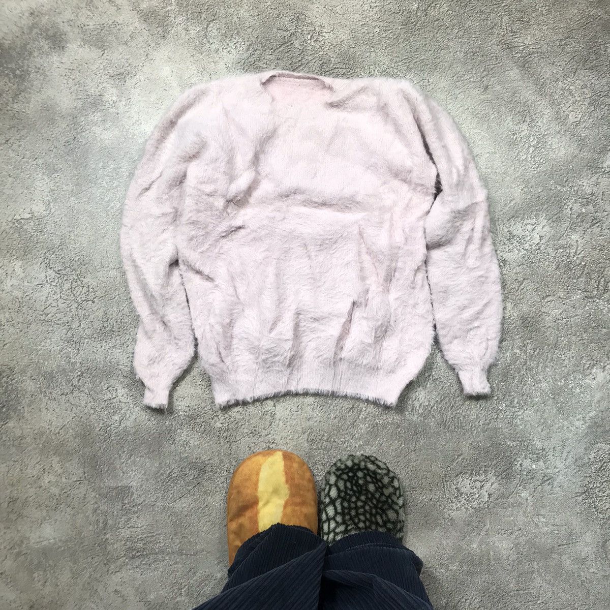 Vintage Vintage Y2K ABSTRACT MOHAIR SWEATER Knitted Oversized 90s Size M / US 6-8 / IT 42-44 - 1 Thumbnail