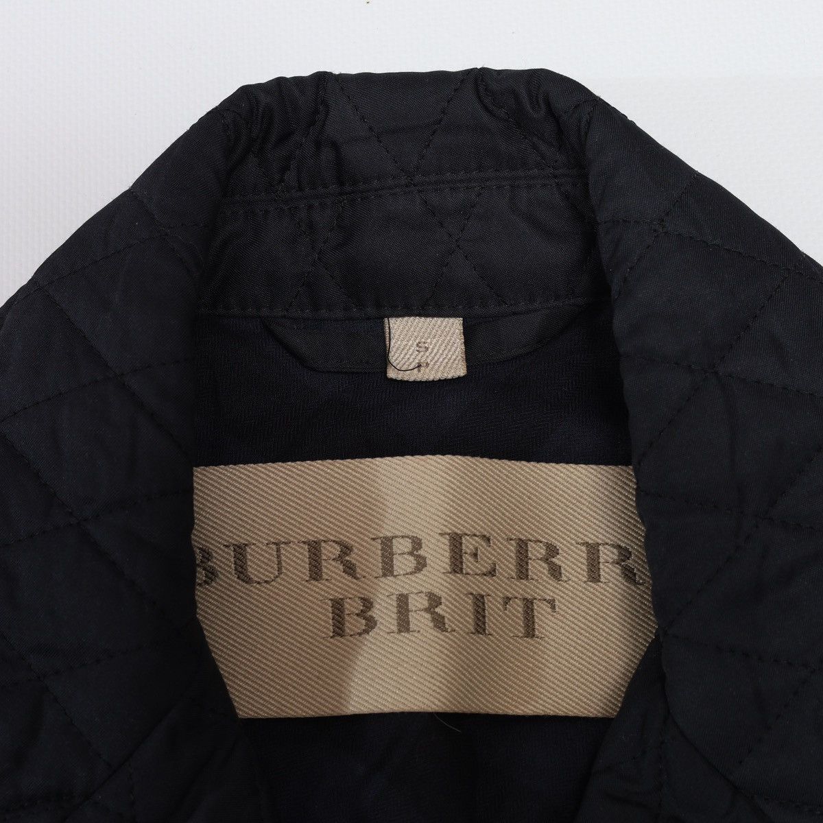 Burberry Burberry Brit Quilted Jacket With Wool Sleeve Navy Size S / US 4 / IT 40 - 10 Thumbnail