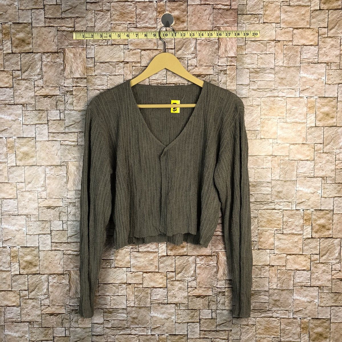 Homespun Knitwear × Japanese Brand Japanese Brand Grey Cardigan Knitwear #A783 Size M / US 6-8 / IT 42-44 - 1 Thumbnail