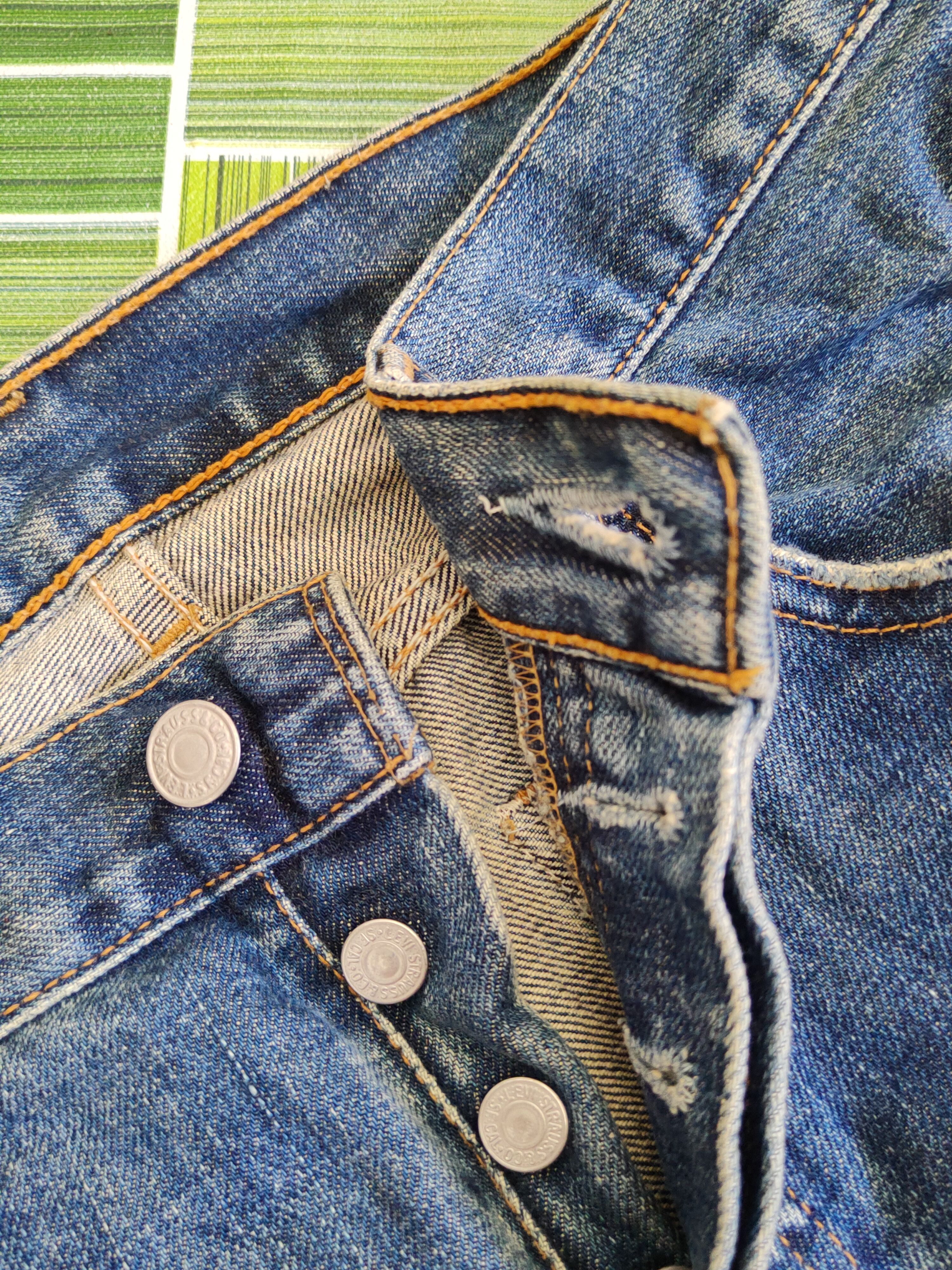 Levi's Levi's Dark Blue Faded Distressed Ripped Jeans #S1836 Size US 28 / EU 44 - 15 Thumbnail