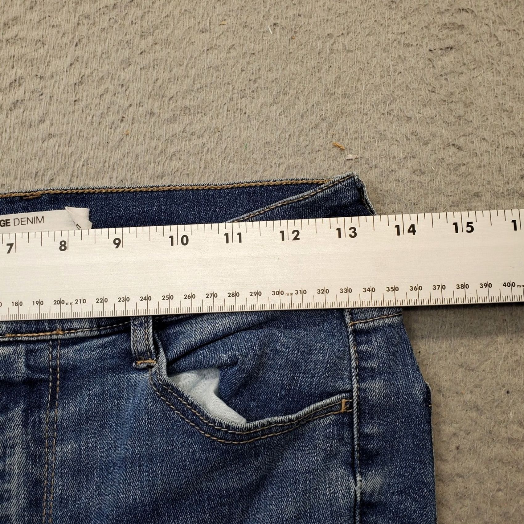 Garage Garage Jeans Womens 5/27 Blue Denim Stretch Ultra High Rise Cut Off Distressed Jeans Size 27" / US 4 / IT 40 - 5 Thumbnail