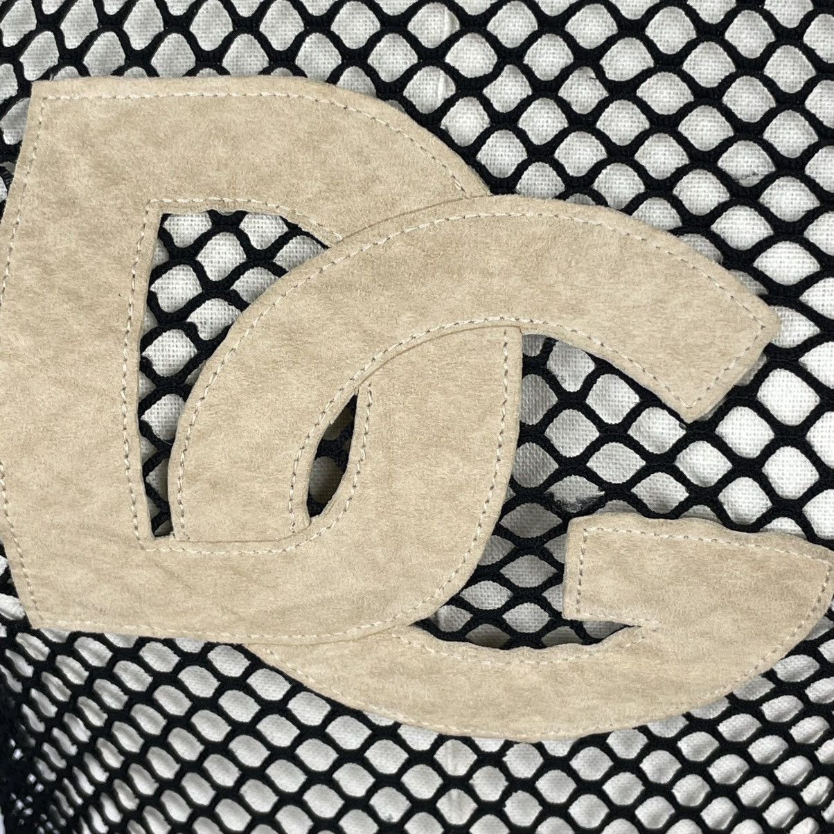 Dolce & Gabbana Dolce Gabbana Mesh Tank Top Leather Logo & Back Spellout Size S / US 4 / IT 40 - 8 Thumbnail