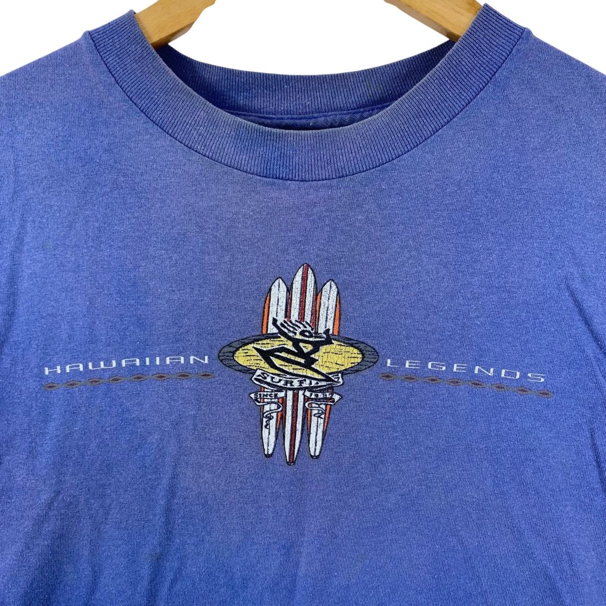 Vintage Vintage HAWAIIAN LEGEND Surf Surfing Sun Faded Short Shirt Size US S / EU 44-46 / 1 - 3 Thumbnail