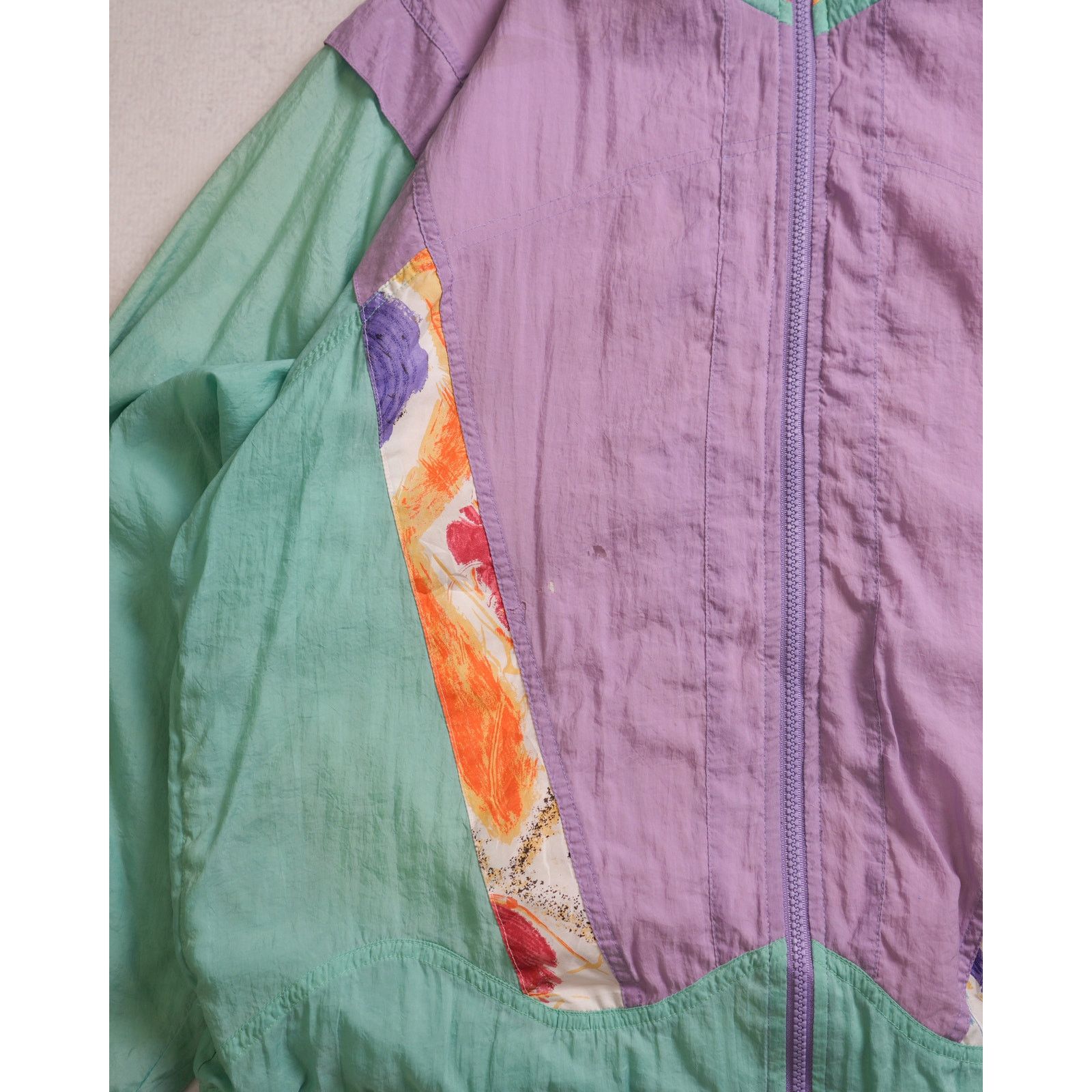 Adidas Vintage 90s Adidas Purple Windbreaker - Women's Medium Size M / US 6-8 / IT 42-44 - 4 Thumbnail