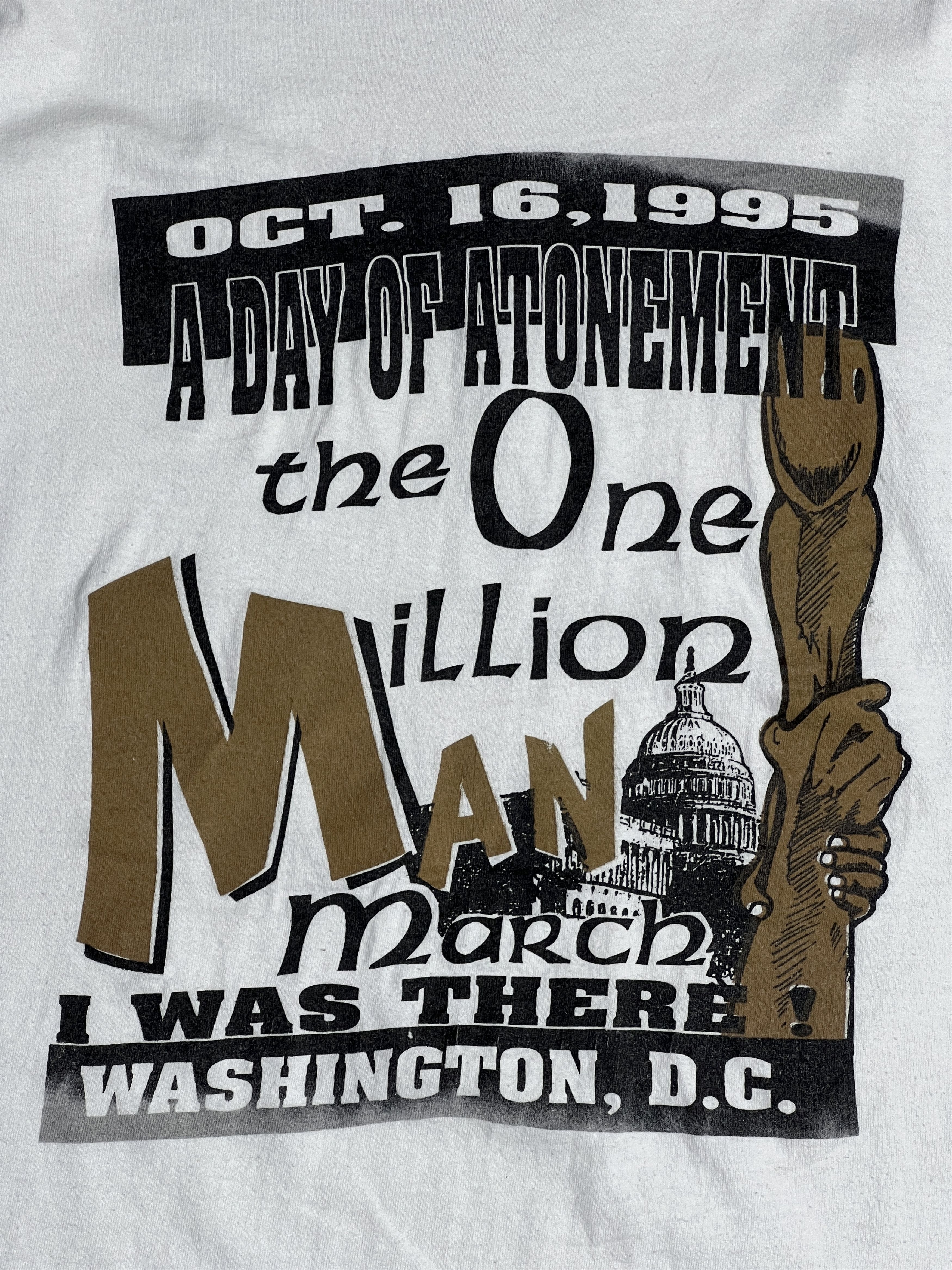 Vintage Vintage 90s Million Man March Graphic Tee (XXL) GTME349 Size US XXL / EU 58 / 5 - 2 Thumbnail