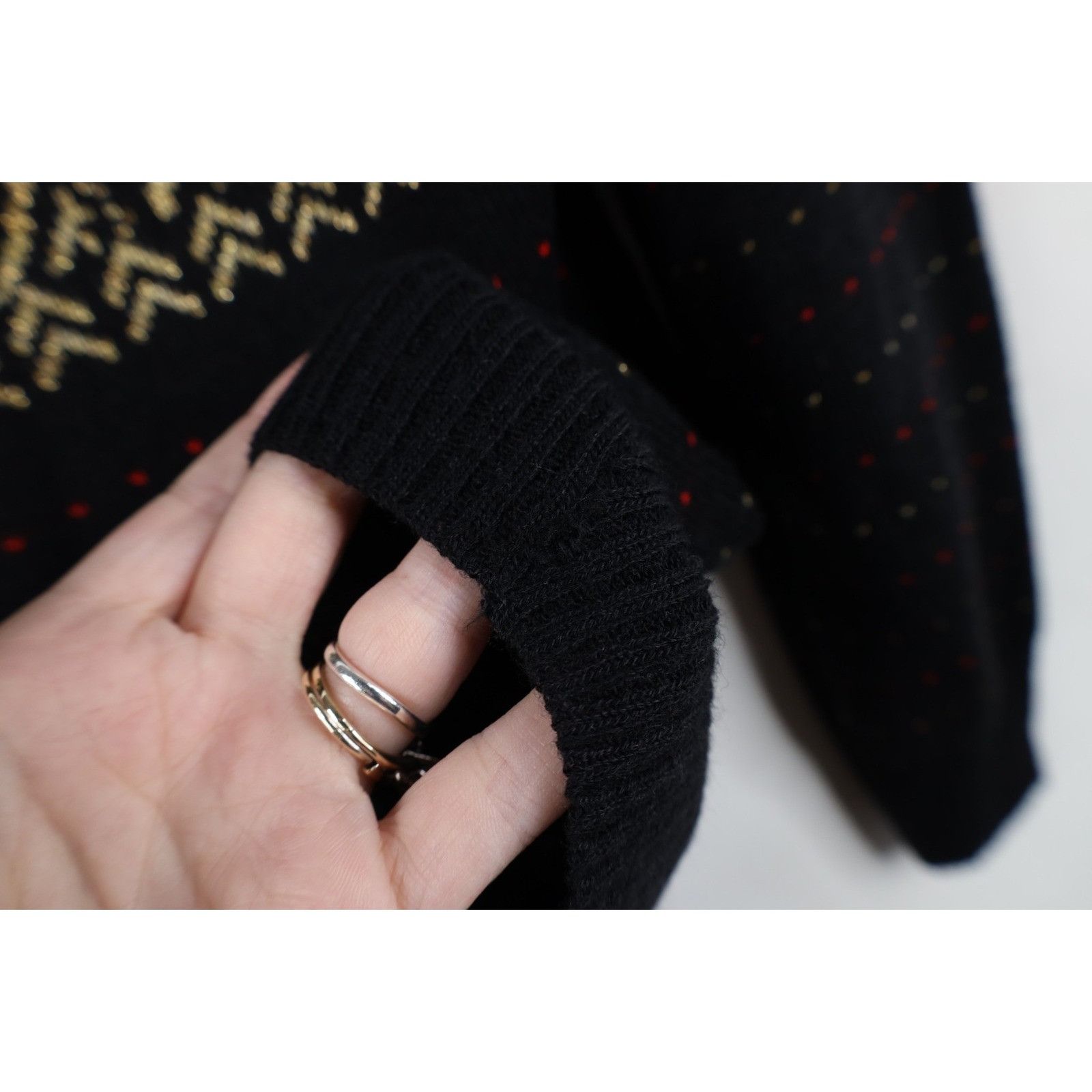Vintage Vintage 70s Streetwear Fair Isle Christmas Reindeer Sweater Size M / US 6-8 / IT 42-44 - 7 Thumbnail