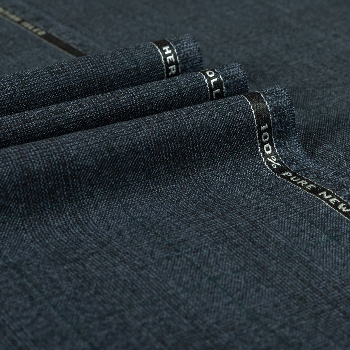 HUSBANDS SINGLE-BREASTED JACKET IN WOOL - BLUE GLEN CELTIC Size 38R - 6 Thumbnail