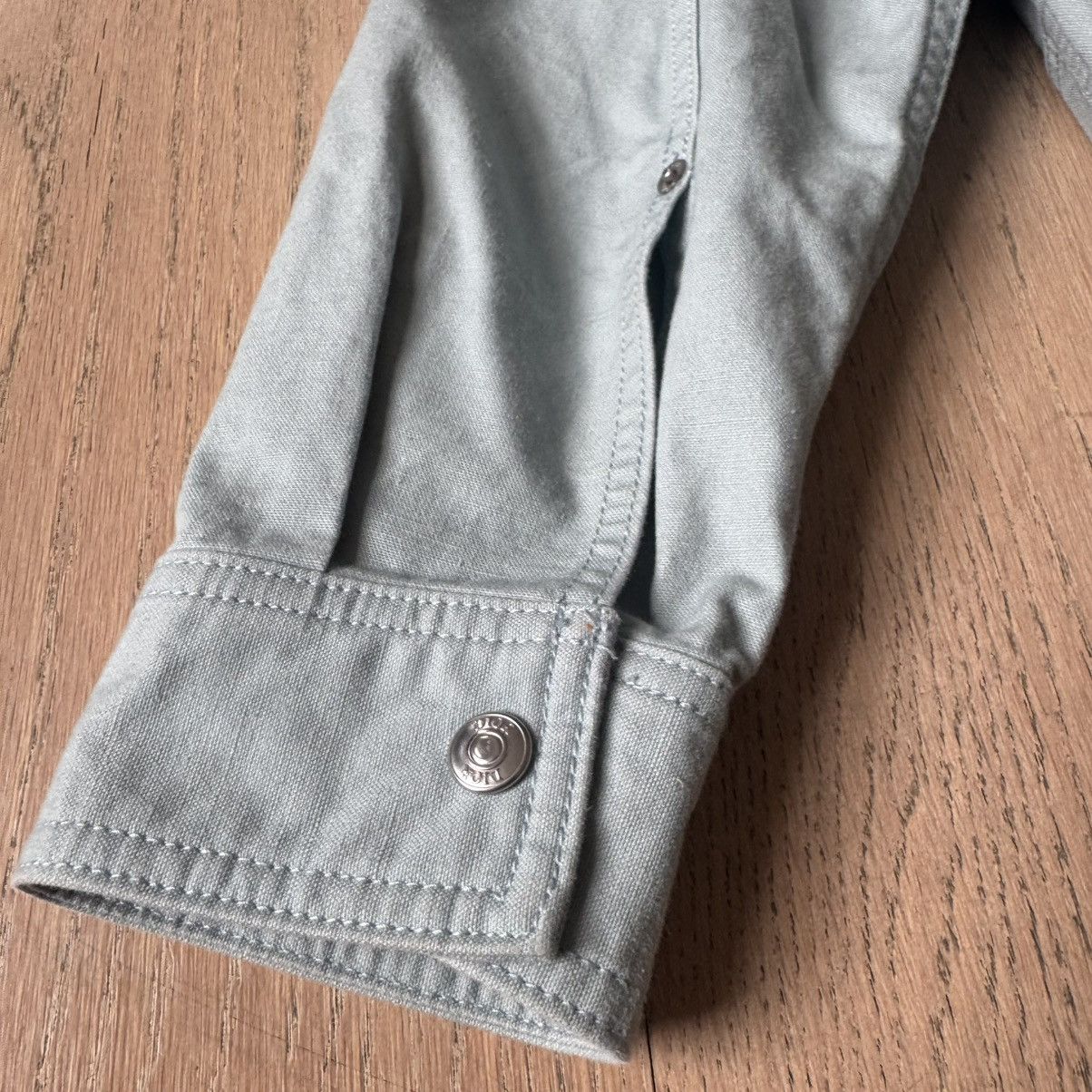 Dior Dior - Logo Embroidered Long-Sleeve Shirt - Mint / Grey Size US L / EU 52-54 / 3 - 7 Thumbnail