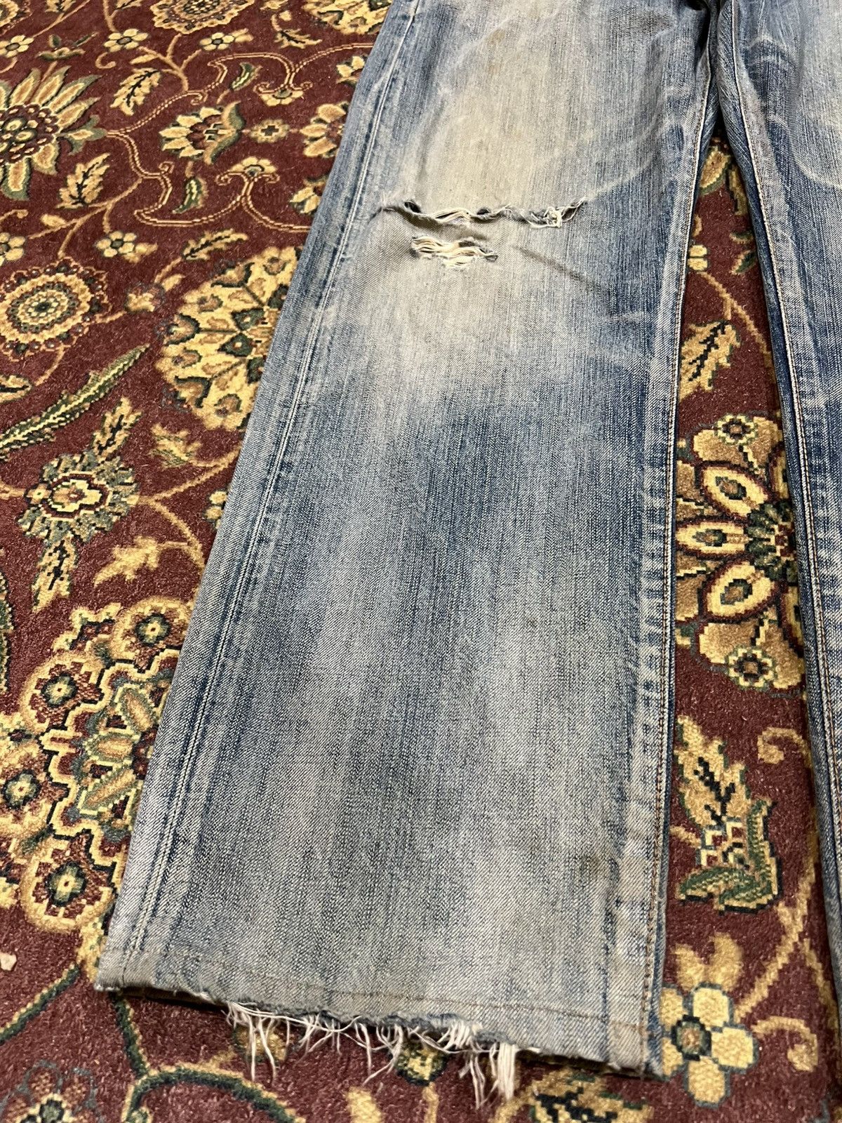 Edwin Vintage Edwin 503 Mud Wash Distress Jean Size US 37 - 12 Thumbnail