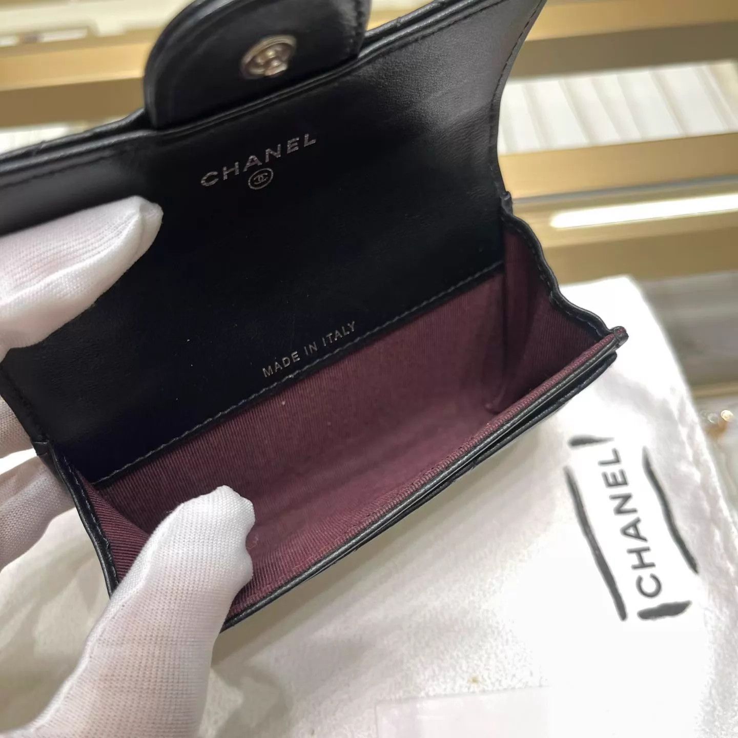 Chanel Chanel 25 Lambskin Card Holder Like New Size ONE SIZE - 7 Thumbnail