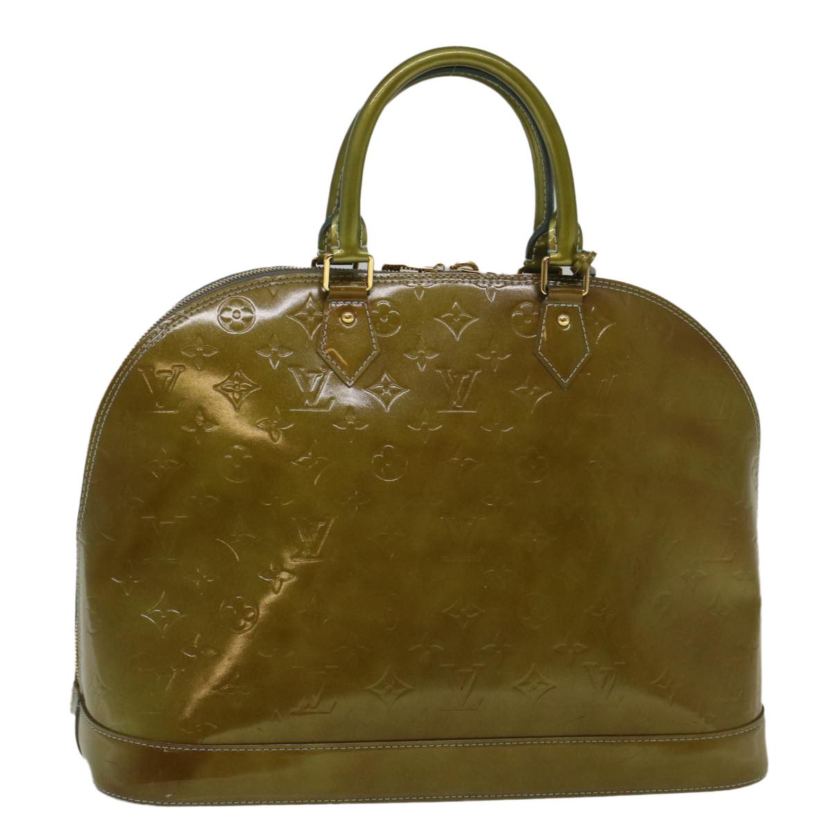 image of Louis Vuitton Monogram Vernis Alma Mm Hand Bag Gris Art Deco Lv Auth 59217, Women's