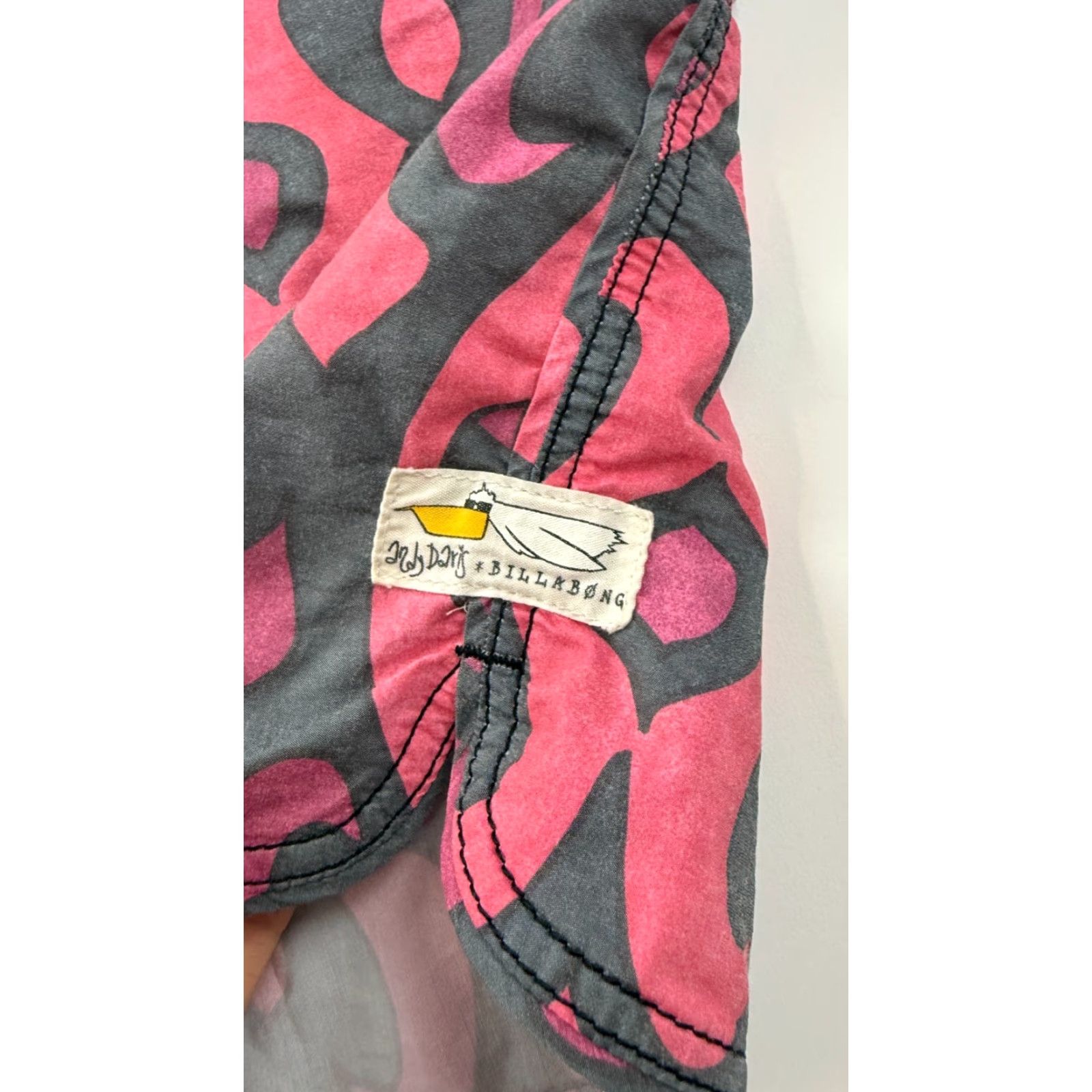 Billabong Billabong Mens 31 Swim Trunks Multi Geometric Drawstring Beach Water Polo Size US 31 - 2 Thumbnail