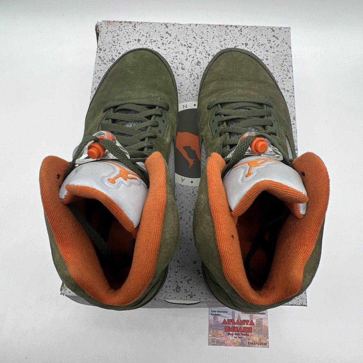 Jordan Brand Air Jordan 5 Olive Size US 11 / EU 44 - 7 Thumbnail