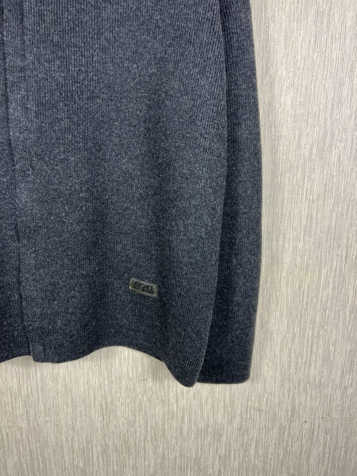 Versace Vintage Versace classic v2 asymmetric zip wool knit sweater Size US L / EU 52-54 / 3 - 6 Thumbnail