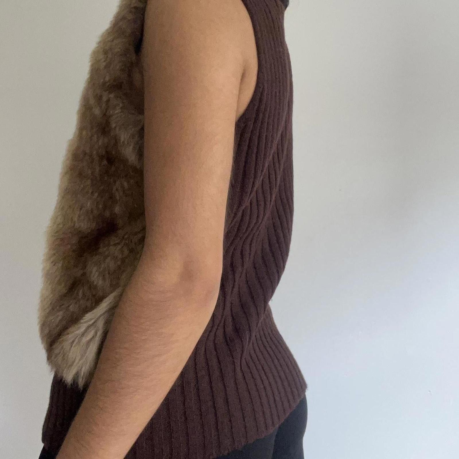 Other Faux fur vest with a high collar and zipper closure Size L / US 10 / IT 46 - 5 Thumbnail