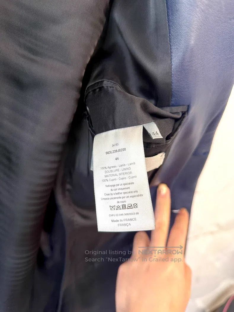 Dior Dior Blue Sheepskin Suit Jacket Size US S / EU 44-46 / 1 - 4 Thumbnail