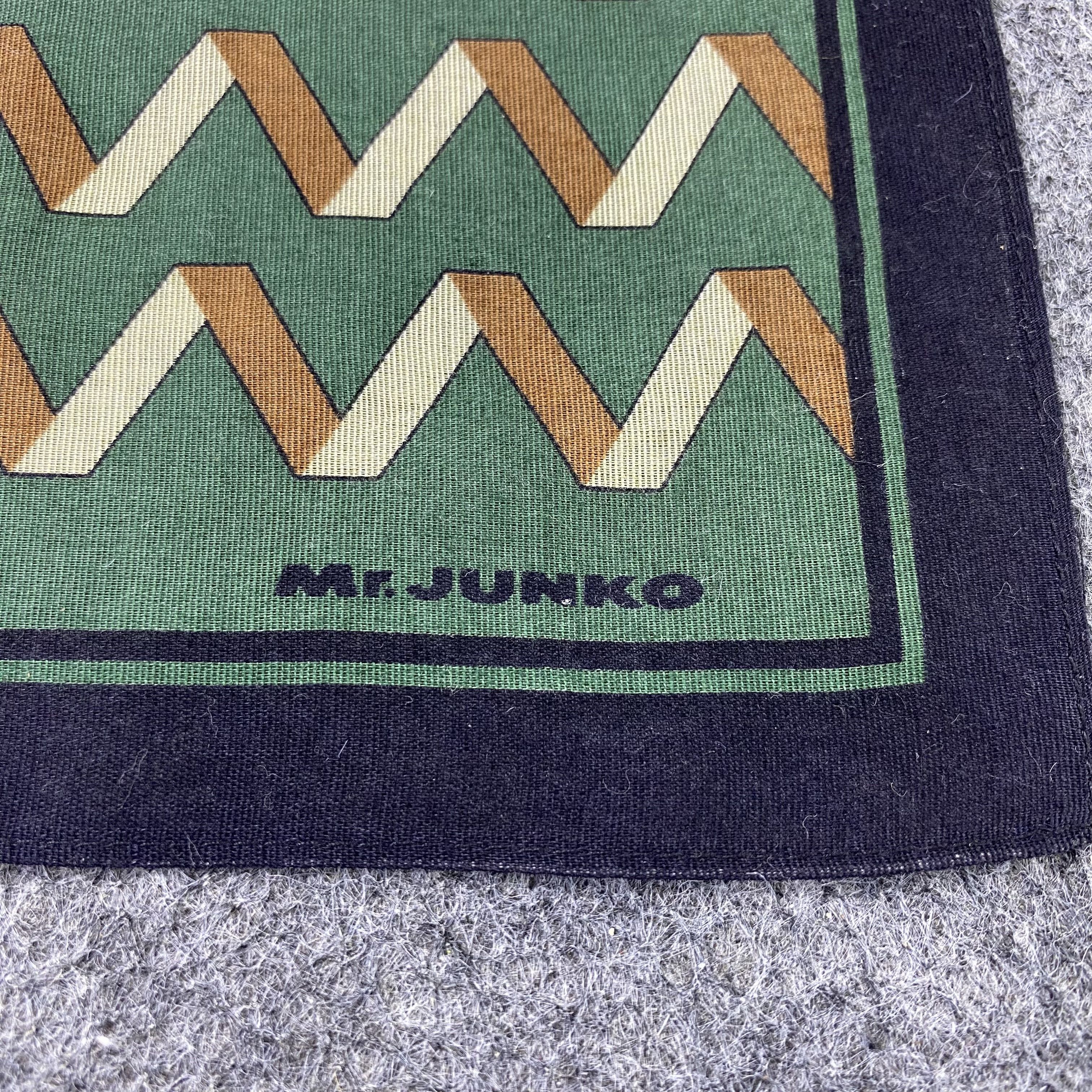 Japanese Brand Mr.Junko Handkerchief Neckerchief Bandana-B1821 Size ONE SIZE - 7 Thumbnail