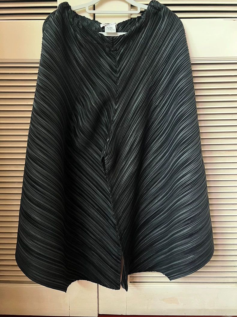 Issey Miyake Issey Miyake size:5 Black twill oversized pants Size 31" - 1 Thumbnail