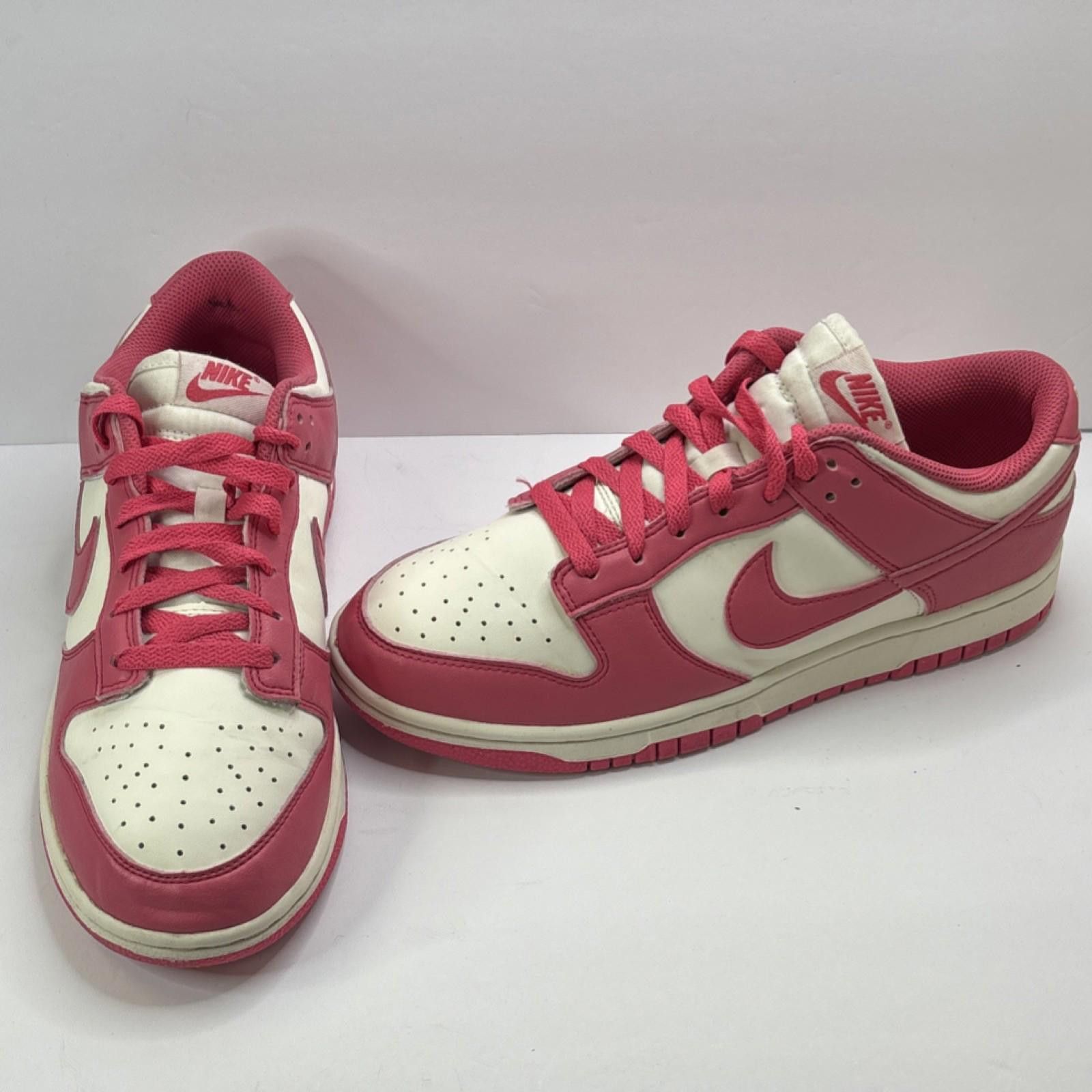 Nike Nike Dunk Low Aster Pink White Leather DD1873-600 Sneakers Size US 9.5 / IT 39.5 - 2 Thumbnail